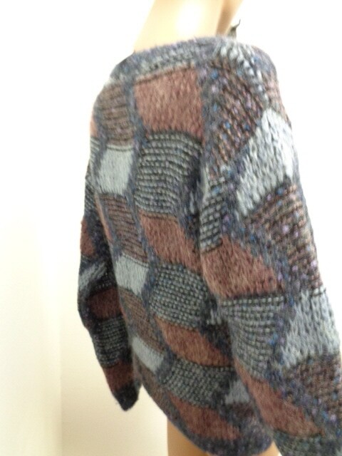 Next Made in Britain Sweater small wool blend grays brown