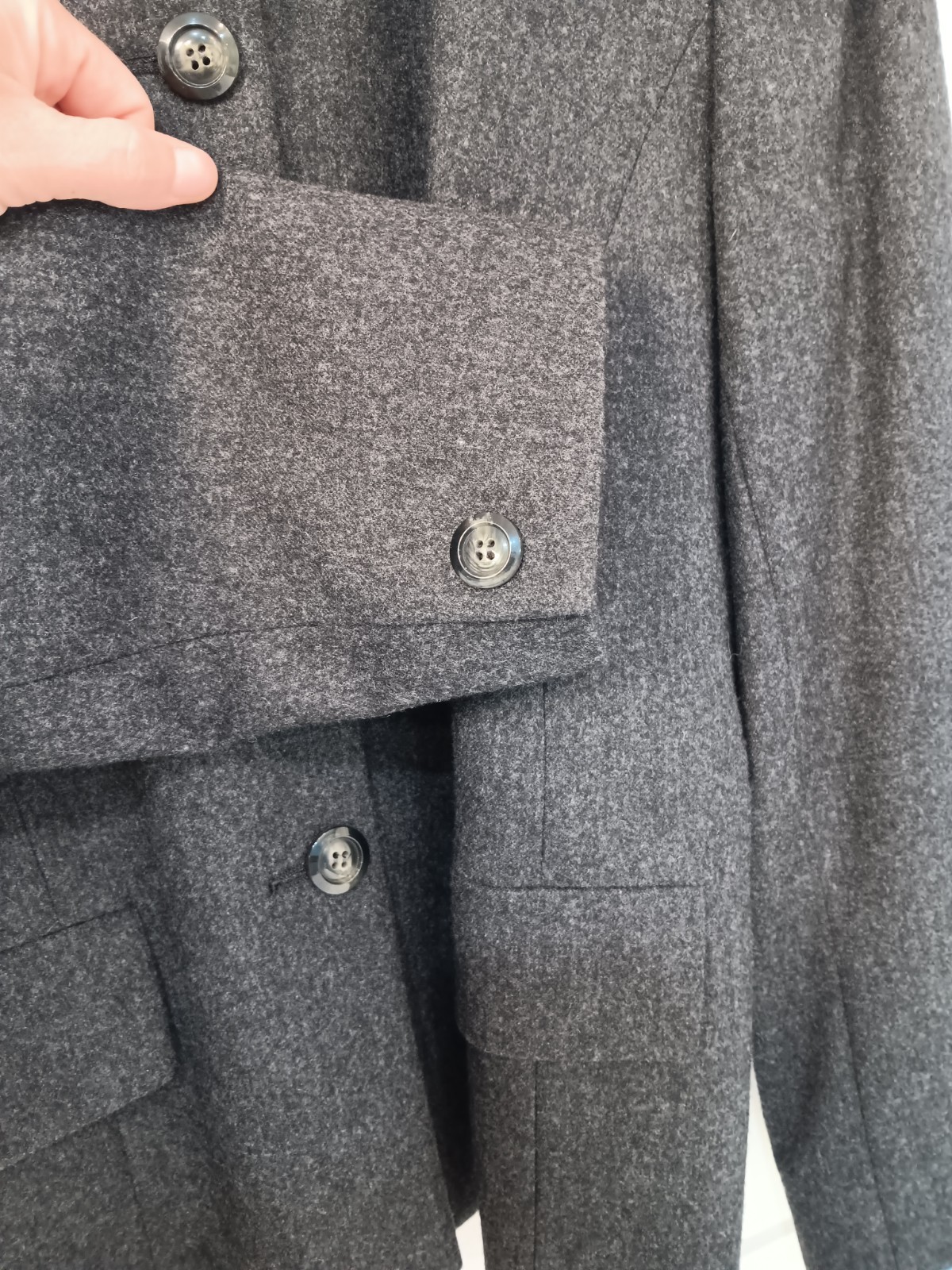 Vintage Miss Pendleton 100% Wool Gray Blazer Jacket Size 16