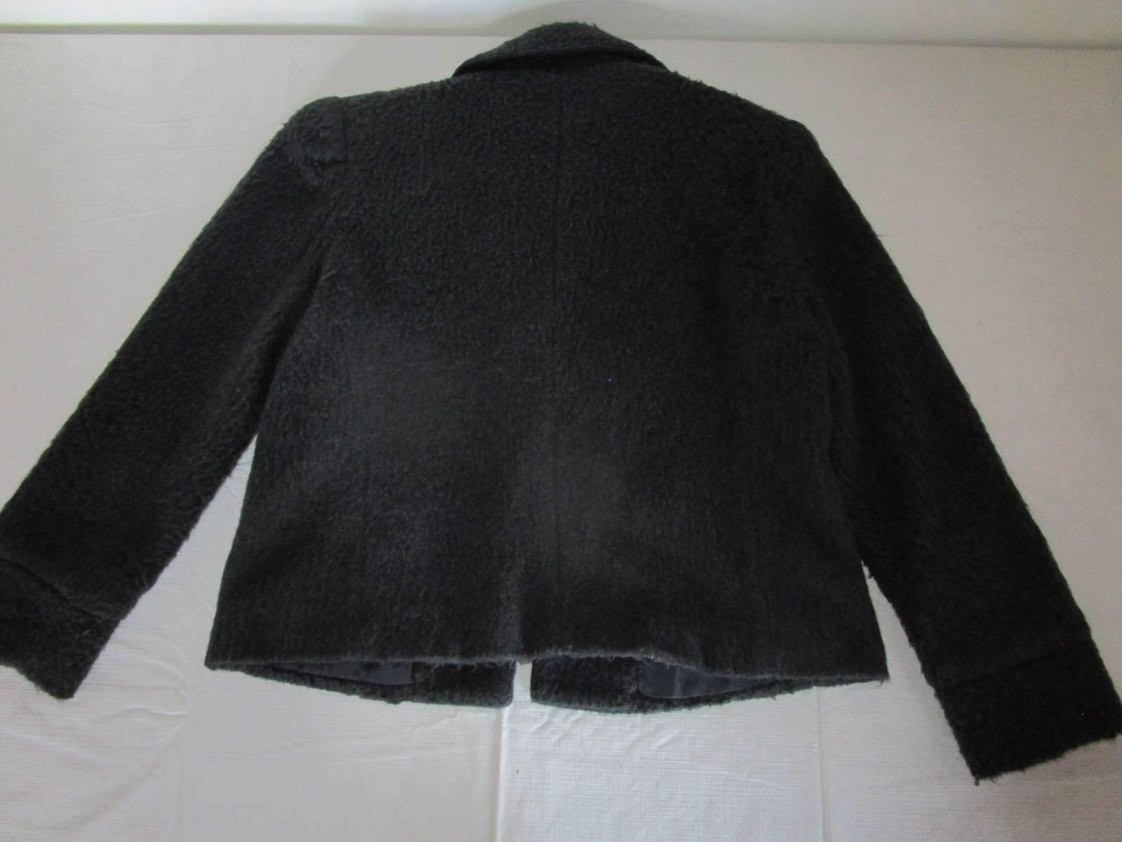 Adolfo Studio Petite Plush Cropped Wool Blend Lined Blazer Jacket Size 4P
