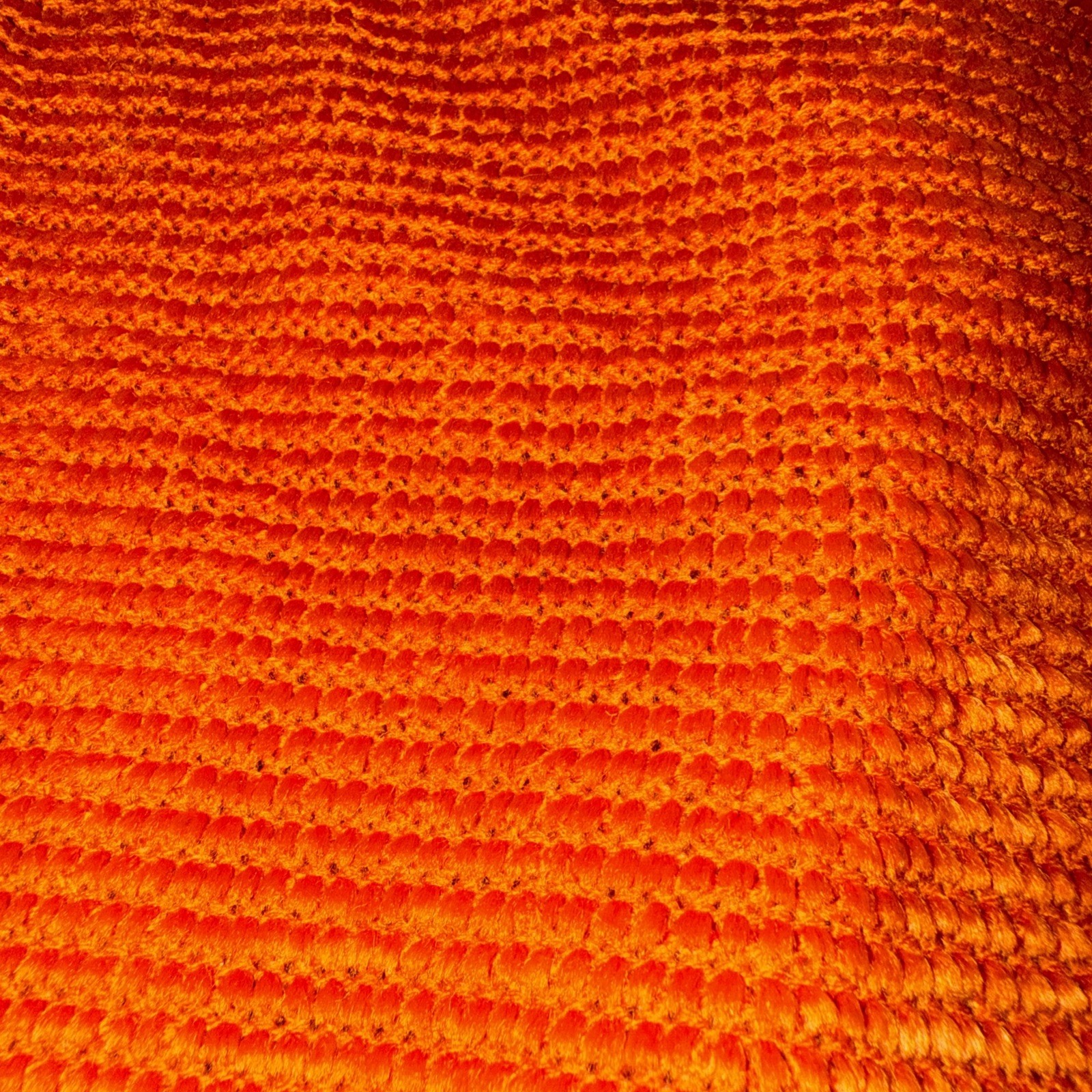 VTG Disco JF Adams Women’s Acrylic Rust Orange Textured Long Sleeve Shirt Read