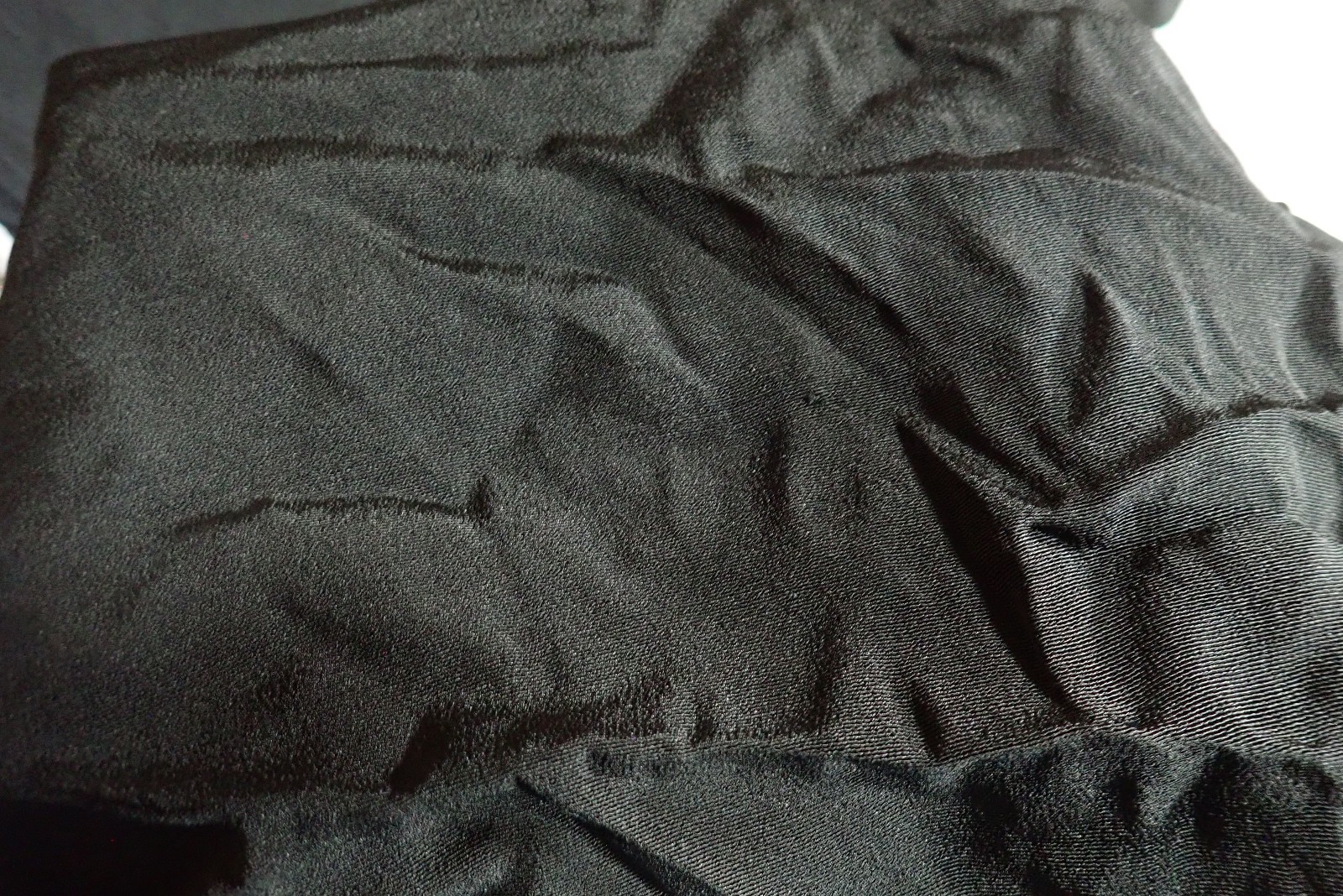Rare Vintage 1950s 60s MCM Black Crepe Wiggle Cocktail Dress – Velvet Trim XS