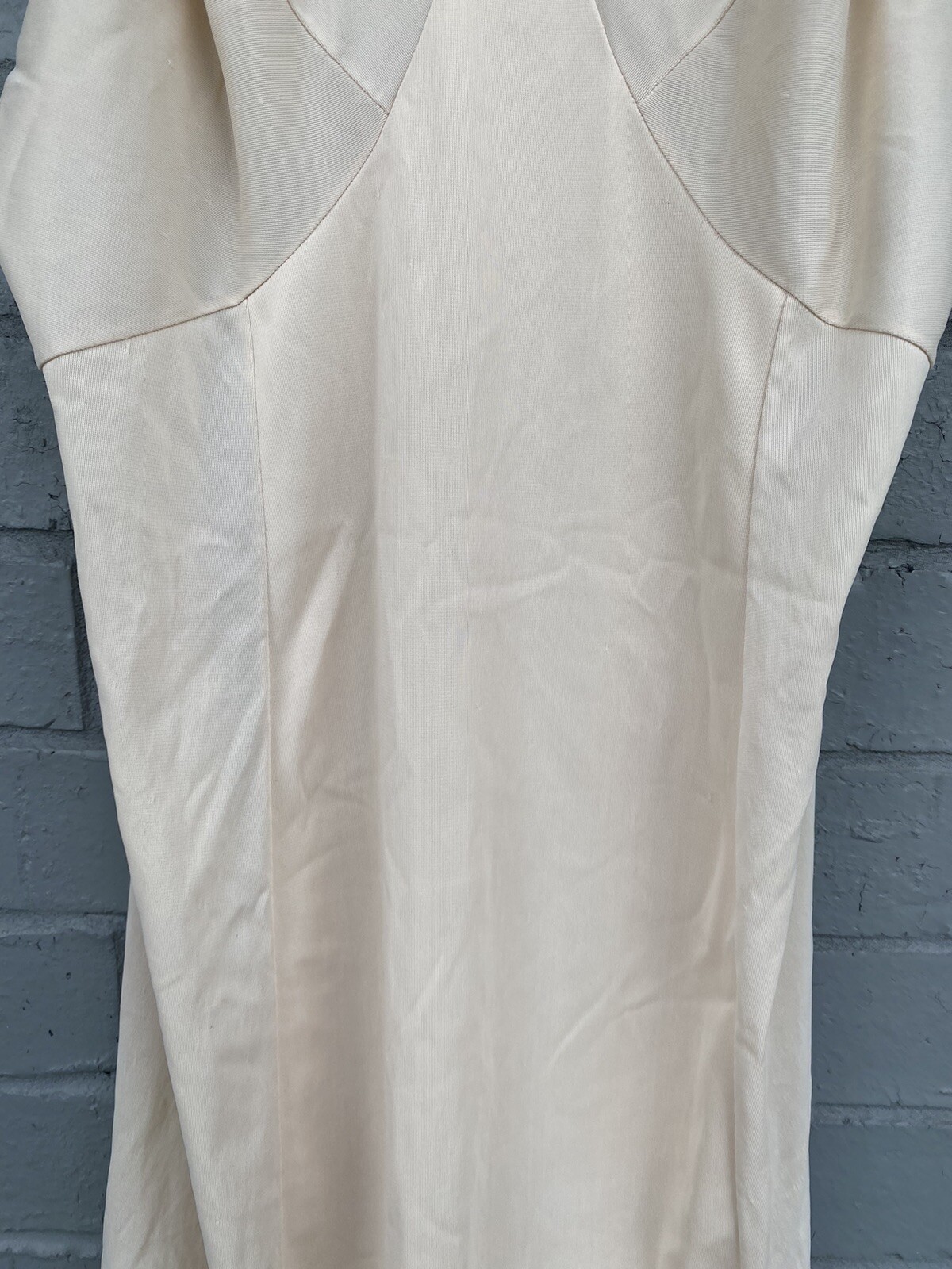 Vintage Sears The doesnt Slip, Slip Sheer Nightgown Fortrel Polyester 34 Short