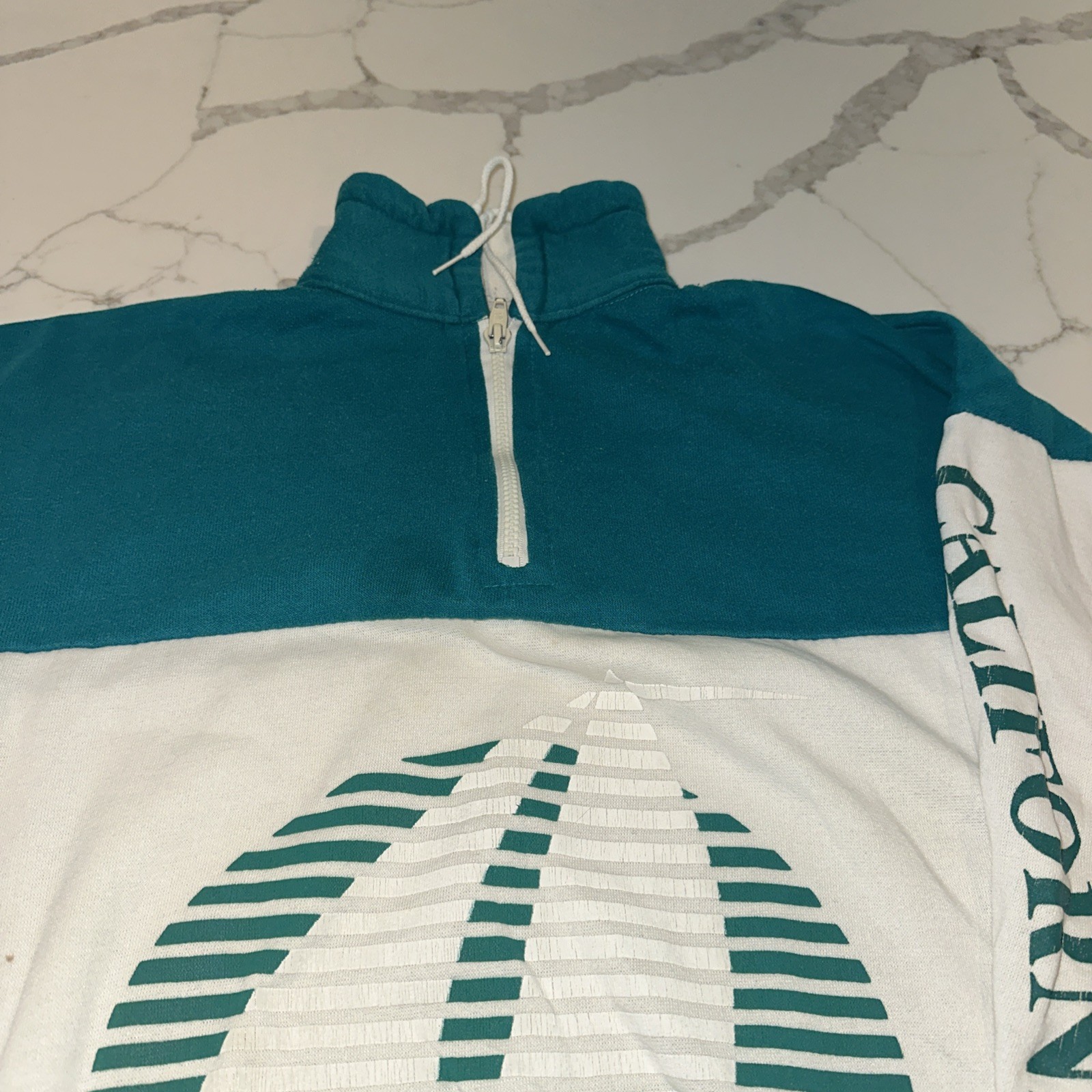 Vintage San Francisco Sail Boat Quarter Zip Pullover