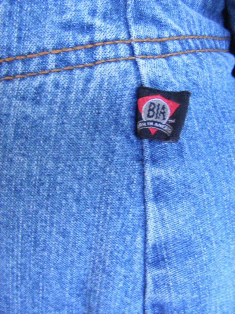 Born In America Skirt Shorts Denim Skort Blue Jeans 34″ Waist 13/14 Vintage USA