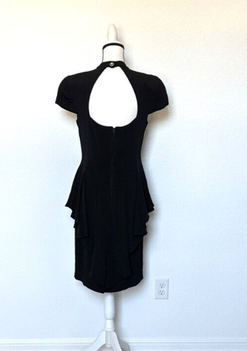 1980s Black Dress with Bare Back, 1990s LBD with Cap Sleeves and Cut Out Back