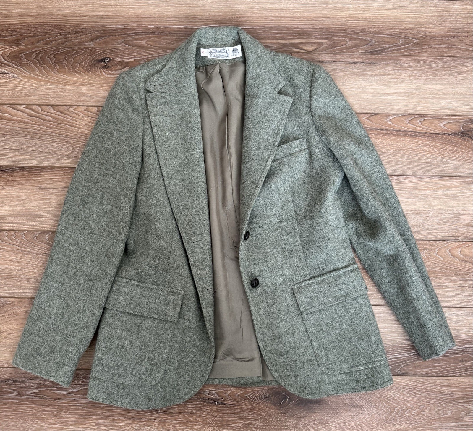 The Villager 100% Pure Wool Women’s Regular Blazer Jacket Size 12