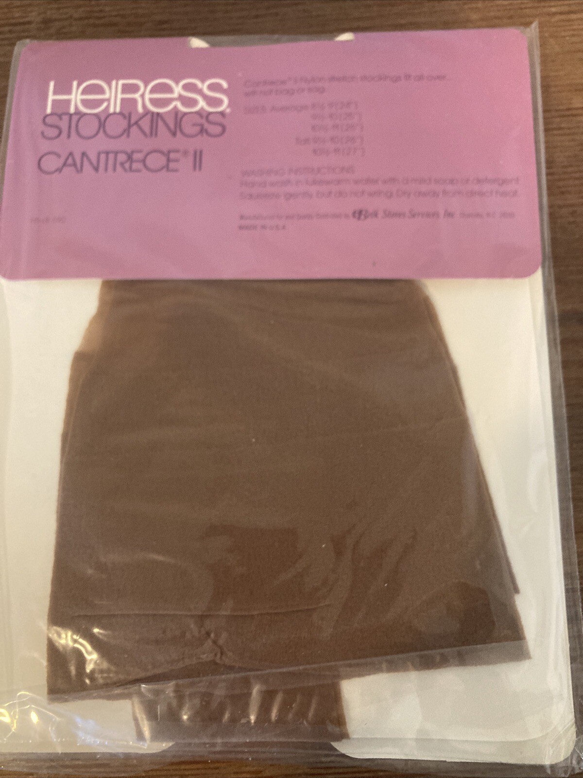 Vtg Heiress Seamless Stockings Sz 10-10.5 3 Pair Unopened (NOS) Made In USA