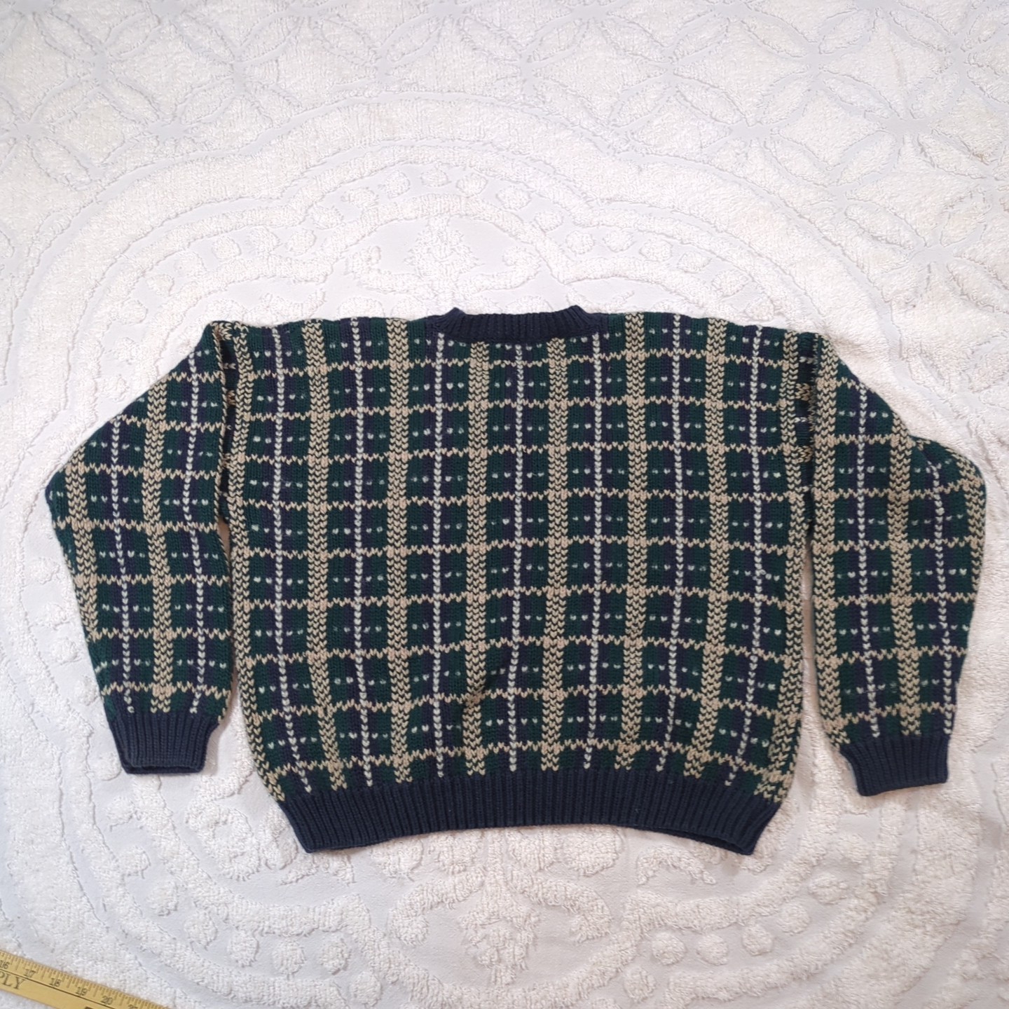 VTG CJ Banks Embroidered Pumpkin Cardigan Fall Grandma Cottagecore Teacher L