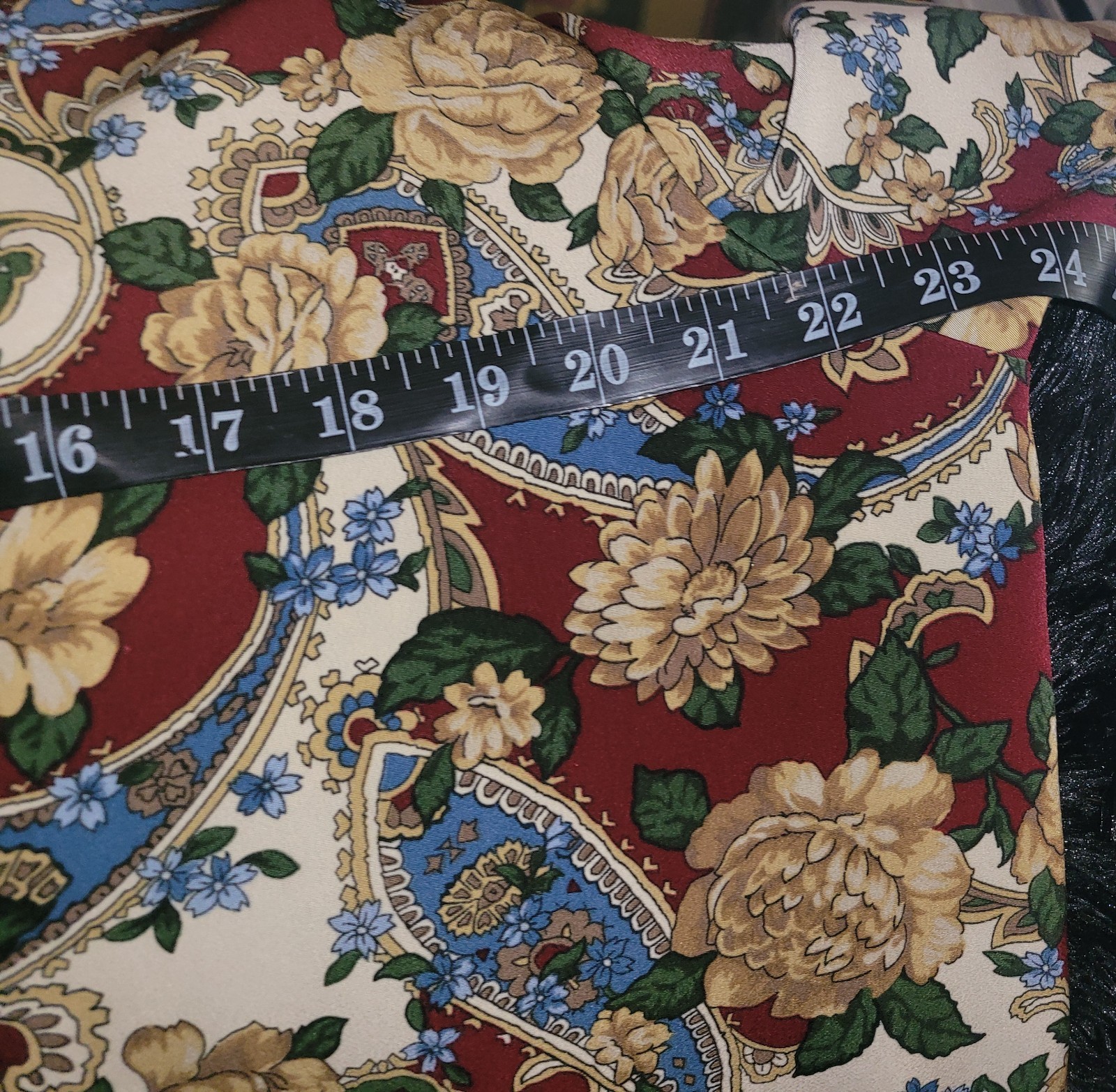 Vtg 1980s Bon Worth Button Up Floral Top Size M