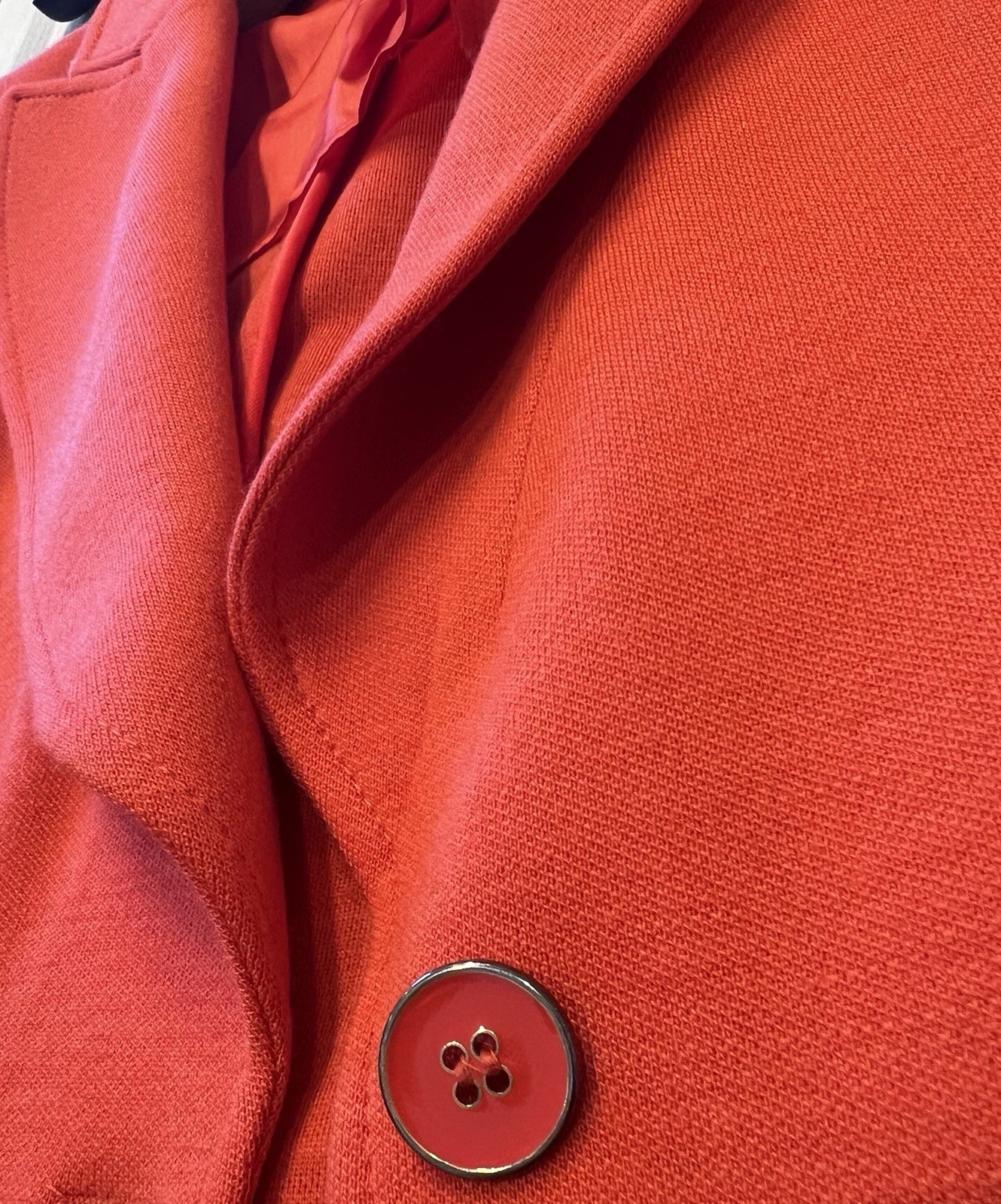 Blazer Jacket Louisa Spagnoli Size M Italy Wool Gorgeous Peach