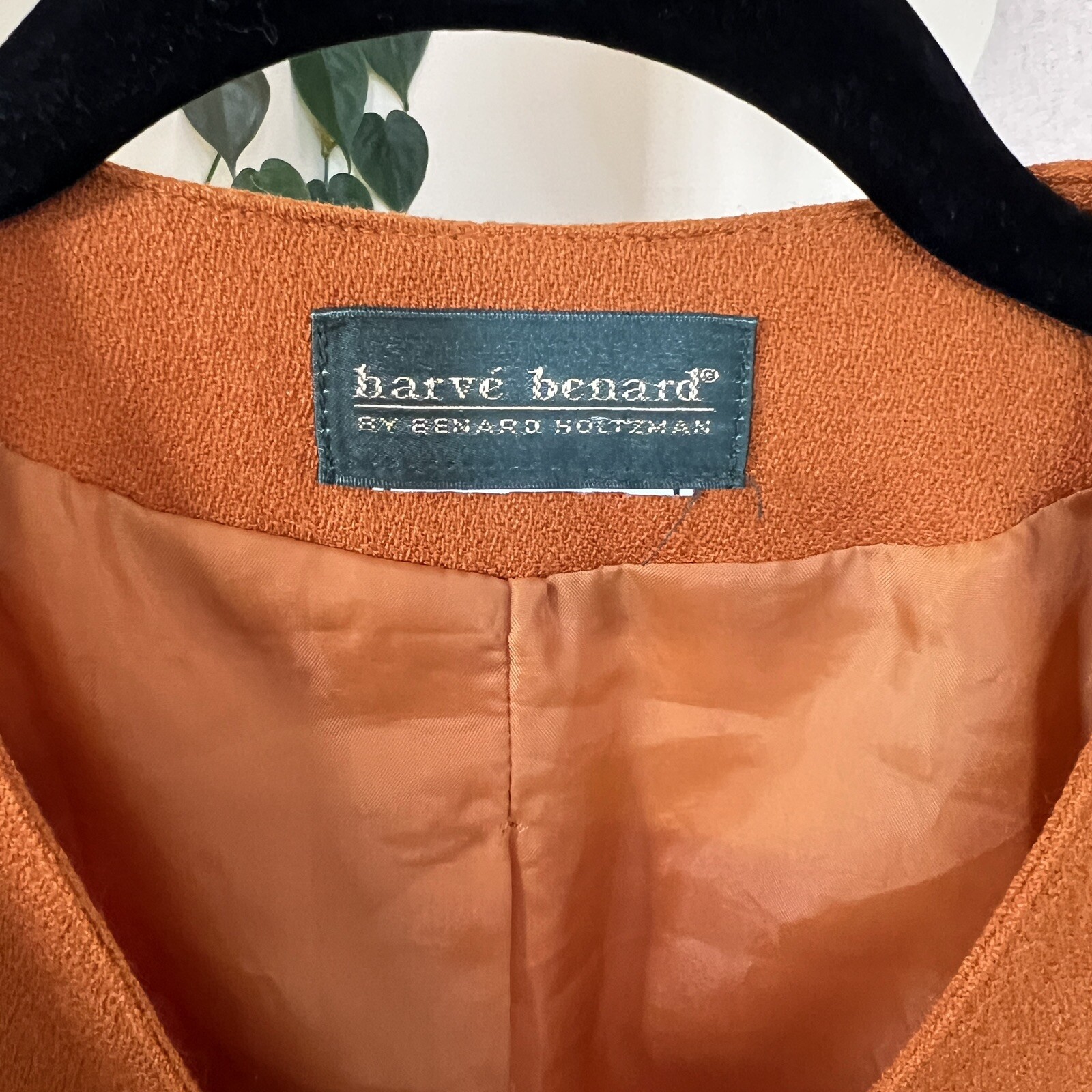 Harve Benard by Bernard Holtzman Vintage Orange Coat