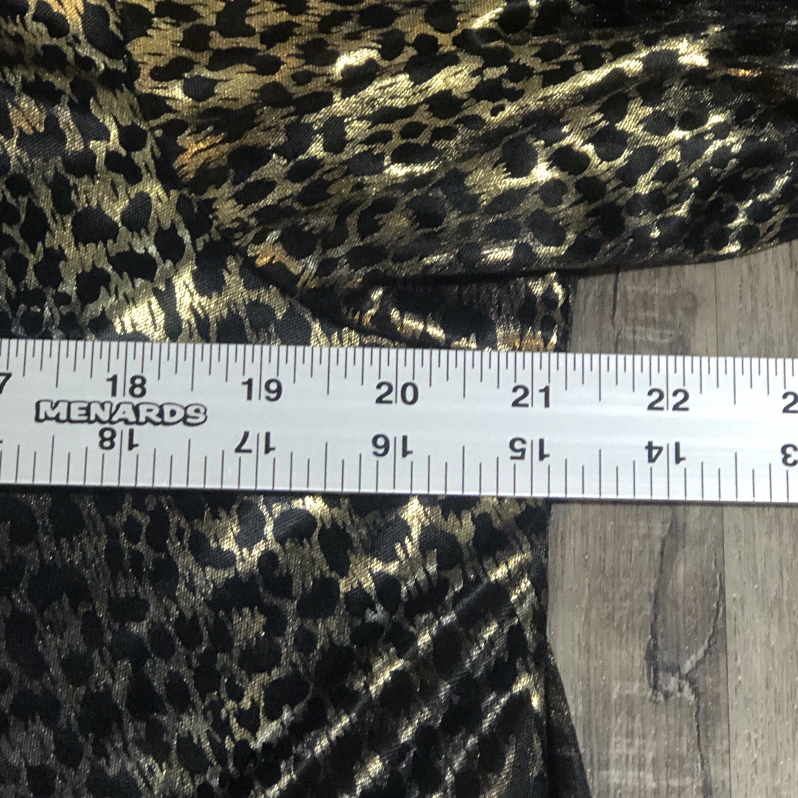 Vintage NIGHT GOWN Cheetah LEOPARD Animal Print Silky Sheer Lingerie Sz M Gold