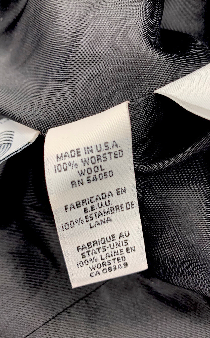 Vintage Jones New York Wool Dress Jacket Blazer Black White Houndstooth Women 16