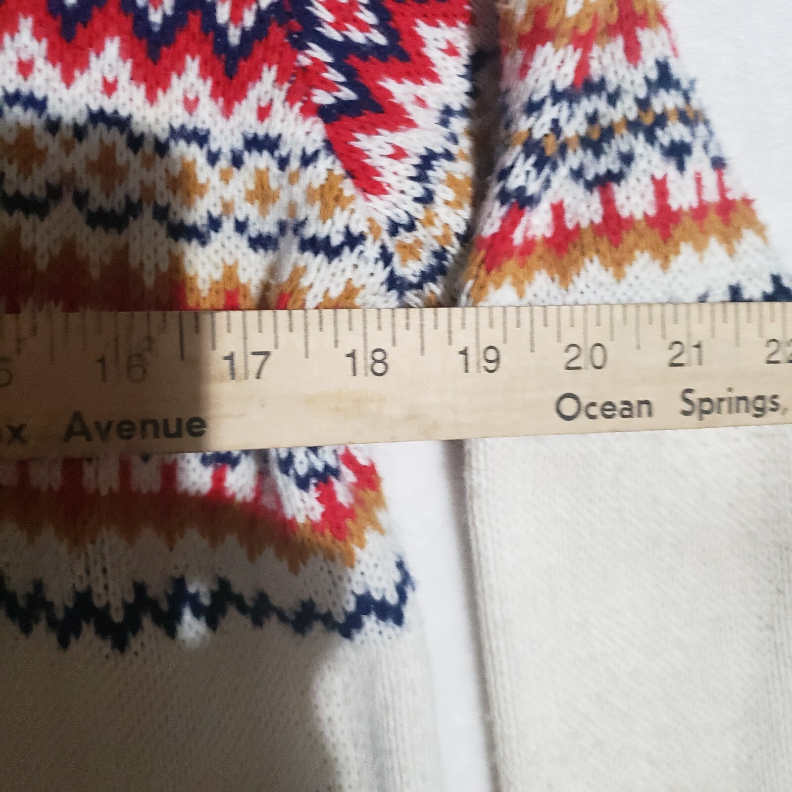 JERSILD Button Cardigan Sweater Nordic Fair Isle Women’s Acrylic USA 38 Med VTG