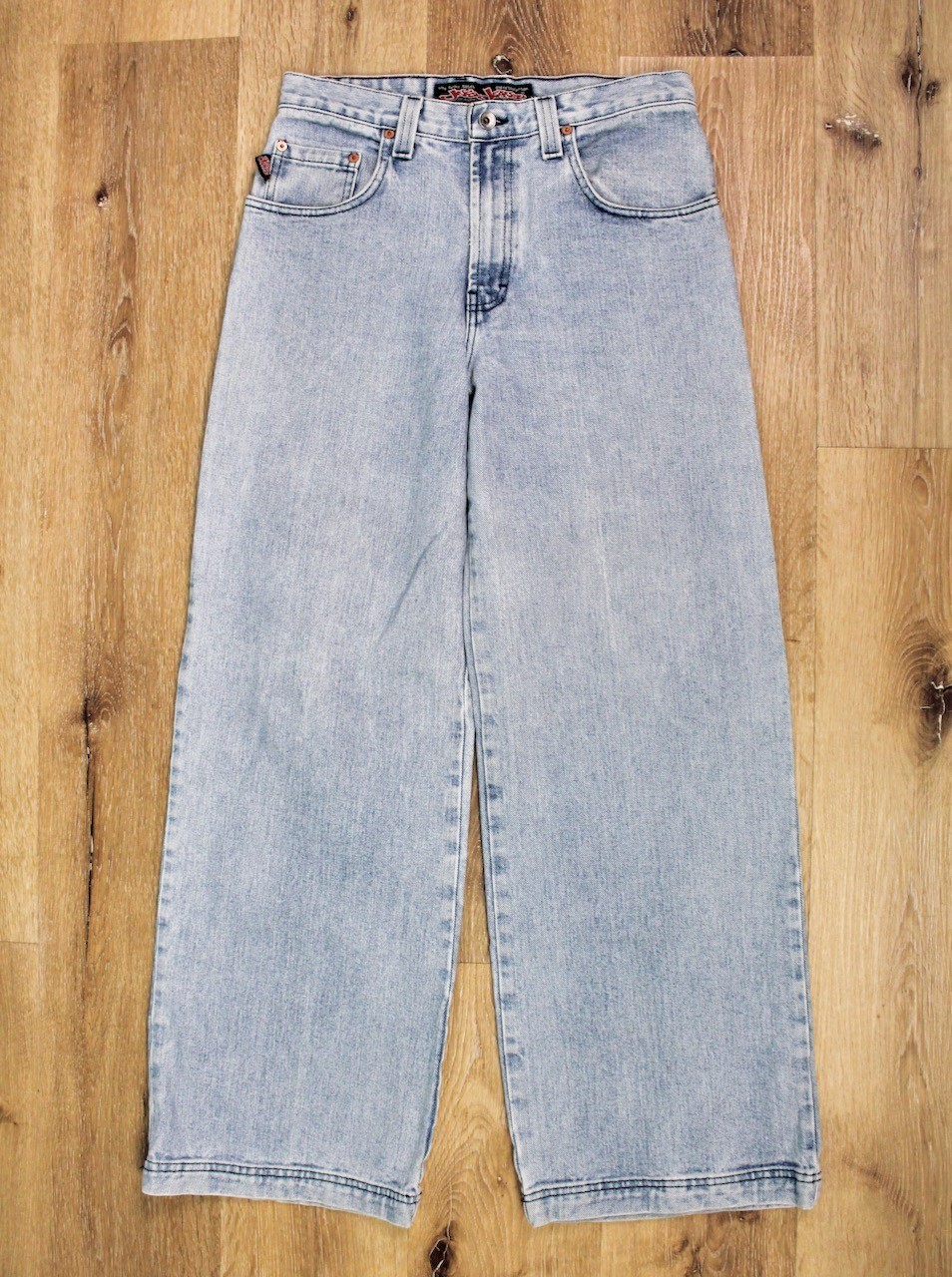 Women’s VTG 1990s JNCO Funky 23 Basics Wide Leg Jeans Sz 11 31×32 90s Light Wash