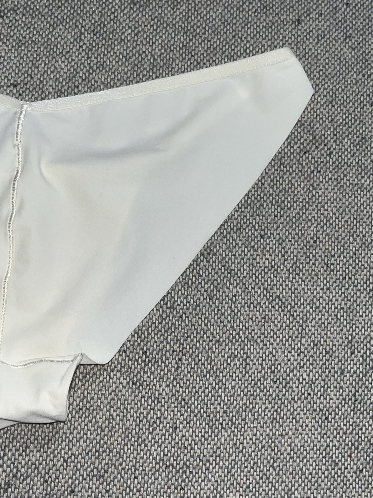Victoria’s Secret Smooth Sexy Gold Rings Ivory String Bikini Sissy Panties L XL