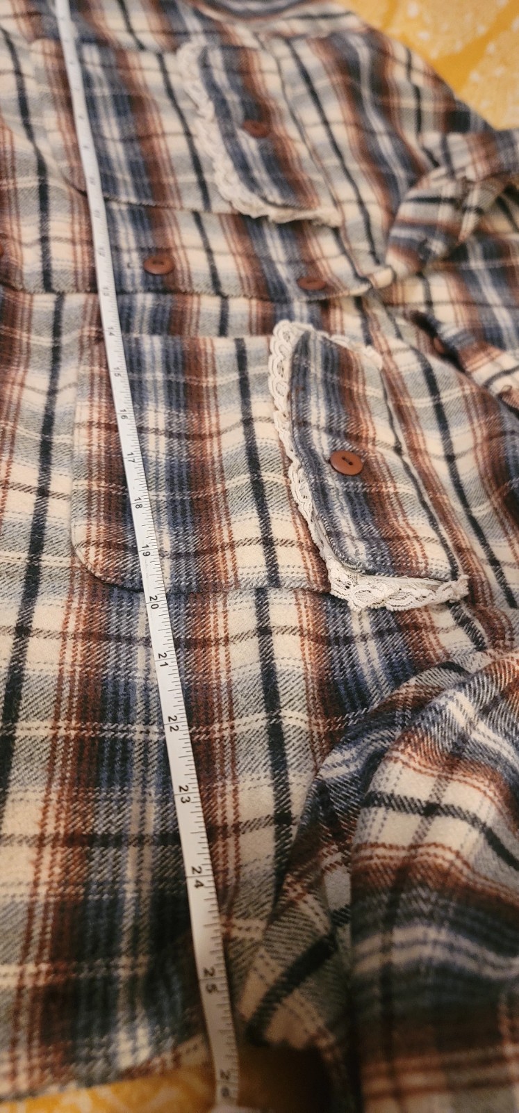Vintage STEFANO 90s Plaid Button Down Shirt Size 22W Casual Outdoor Red,WT&Blue