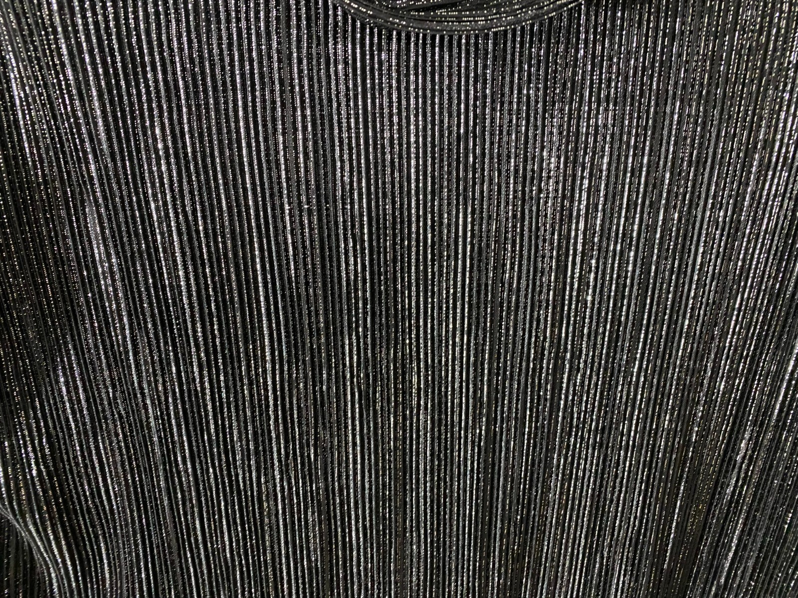 1990 Party Blouse/Cowl Collar-M-Black/Silver Metallc-Erin London-MWT-GLITZY-SALE