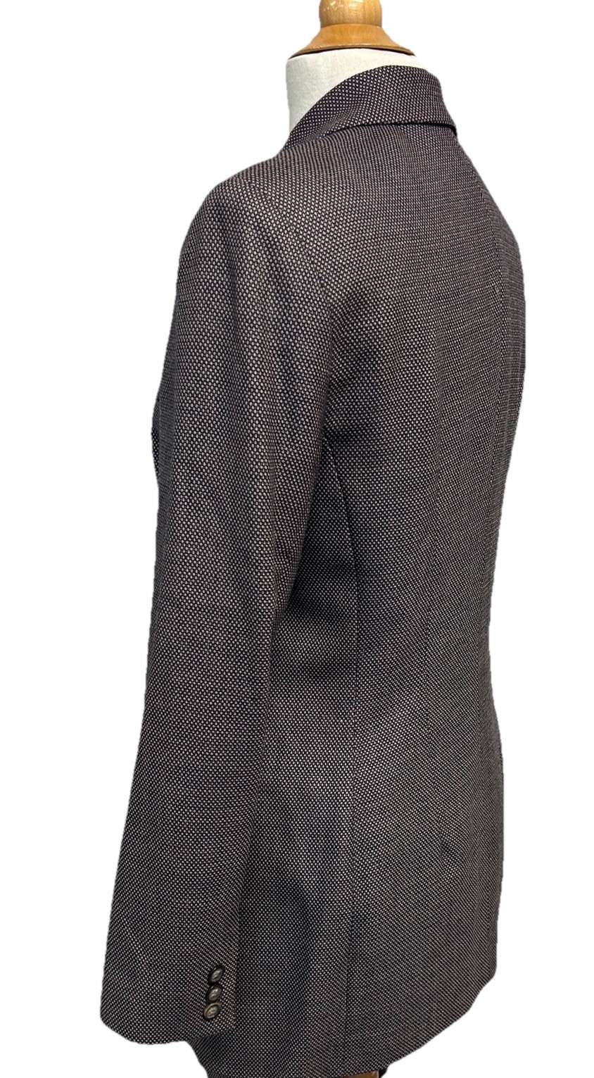 Vtg Pendleton Wool Blend 2-Pc Women’s Gray/Brown Suit Blazer, Pants Sz 6