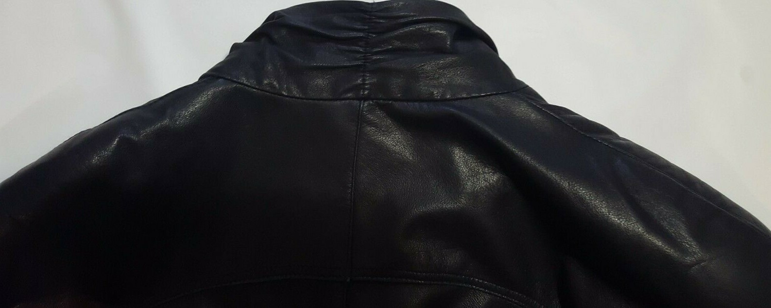Pelle New York Milano 100% Soft Leather Womens Mid Length Coat