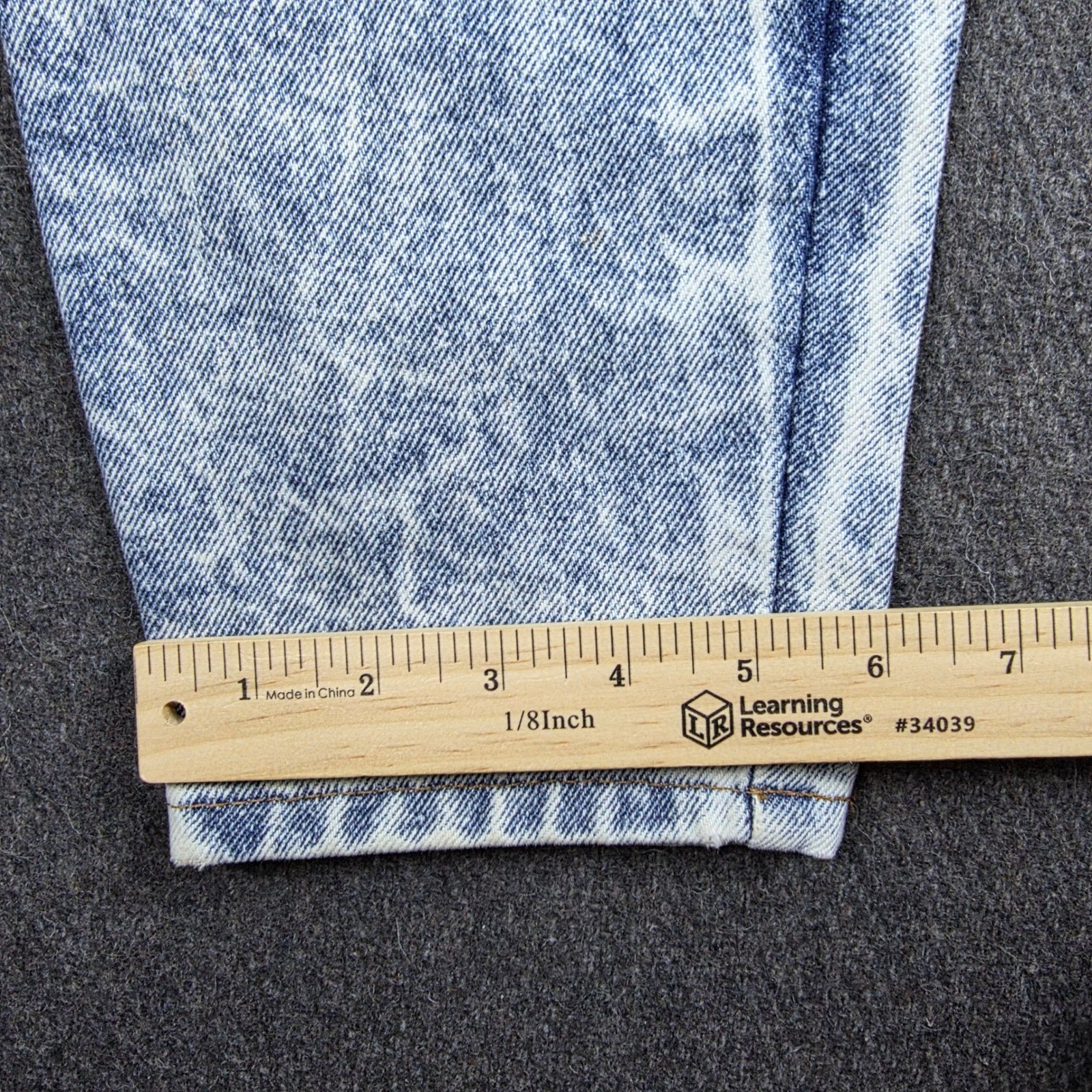 Chic Jeans Women 12P Blue Acid Wash Vintage High Waisted Tapered Mom Denim