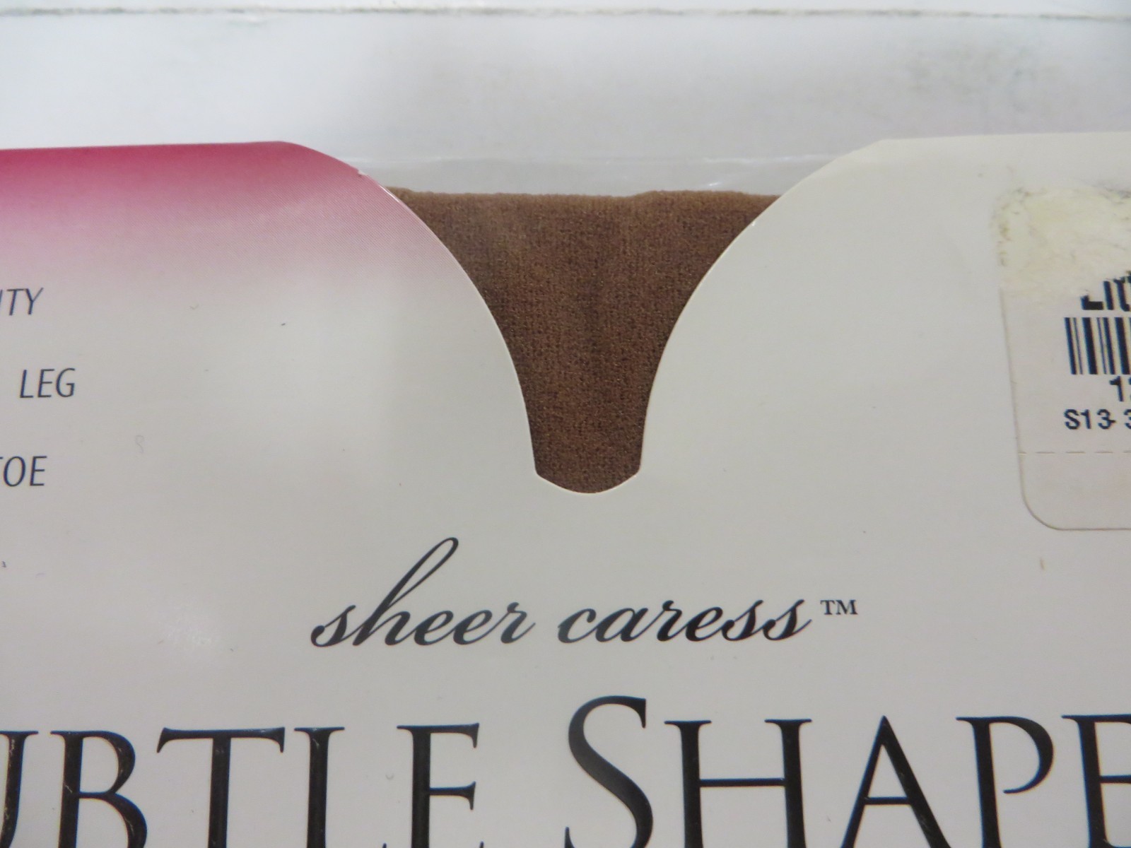 Vtg JCPenney East 5th SHEER CARESS Subtle Shapers Super Pantyhose LITTLE BEIGE
