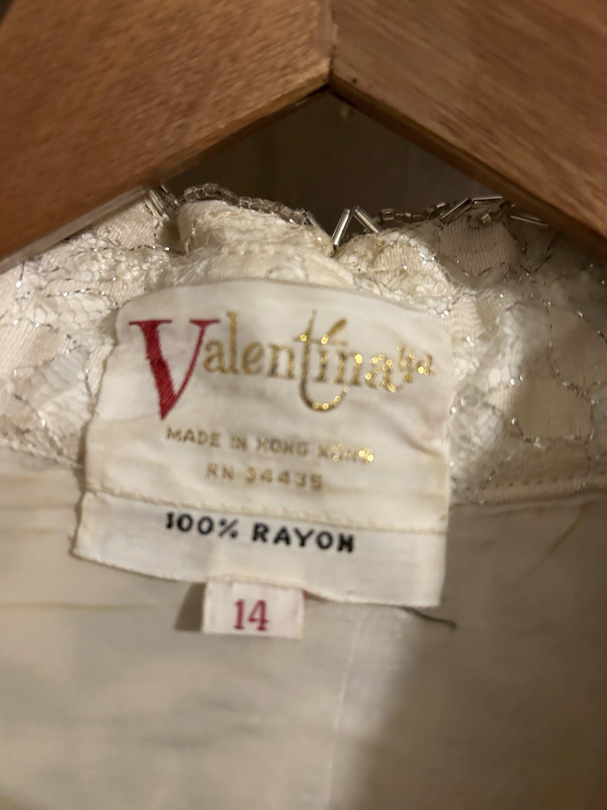 Vintage Valentina Ltd. Dress – Sz. 14, beaded, beautiful!