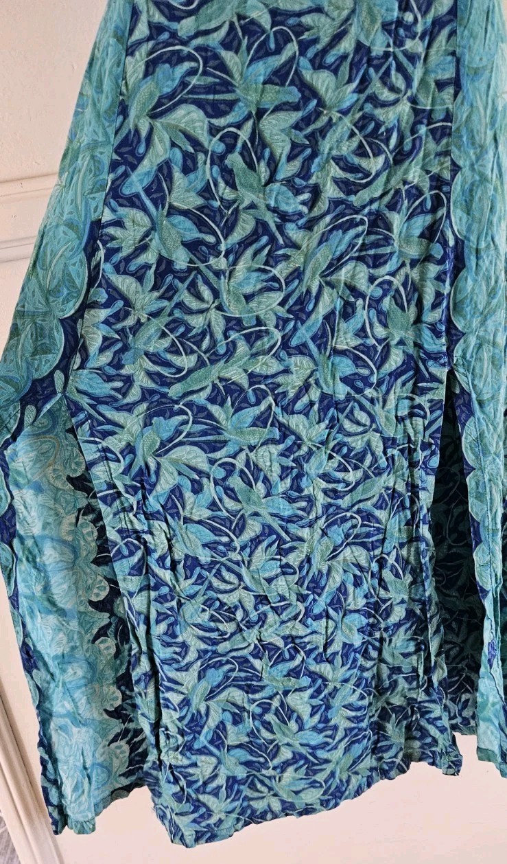 Vintage Rainbow Jo Womens Hawaiian Maxi Dress Sz Medium In Good Condition