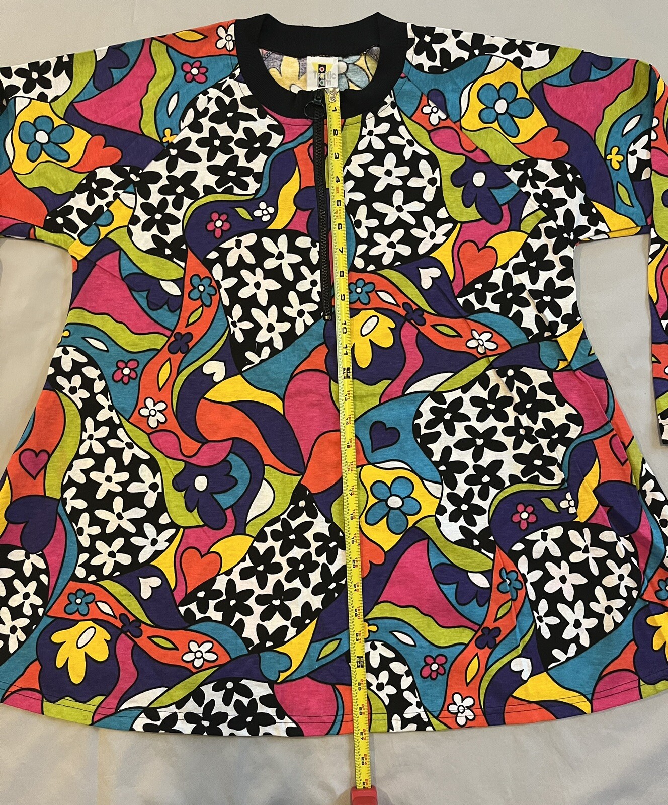 Vintage Go Go Dress Flower Power 70’s Style Traffic Jam Medium