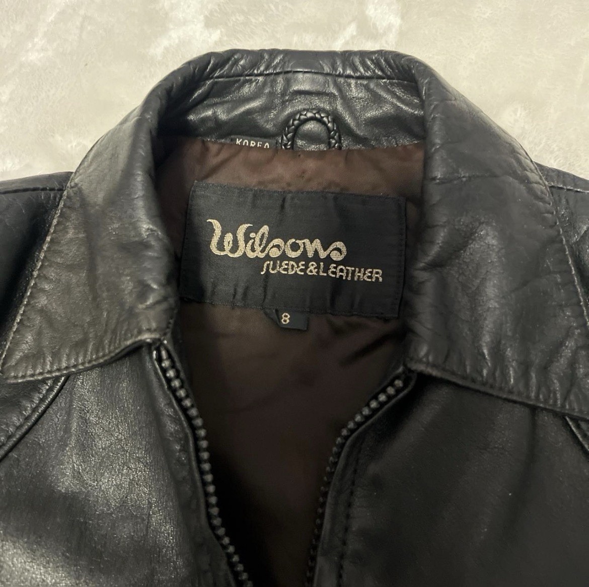 Vintage 1970’s Wilson Suede & Leather fitted cropped jacket