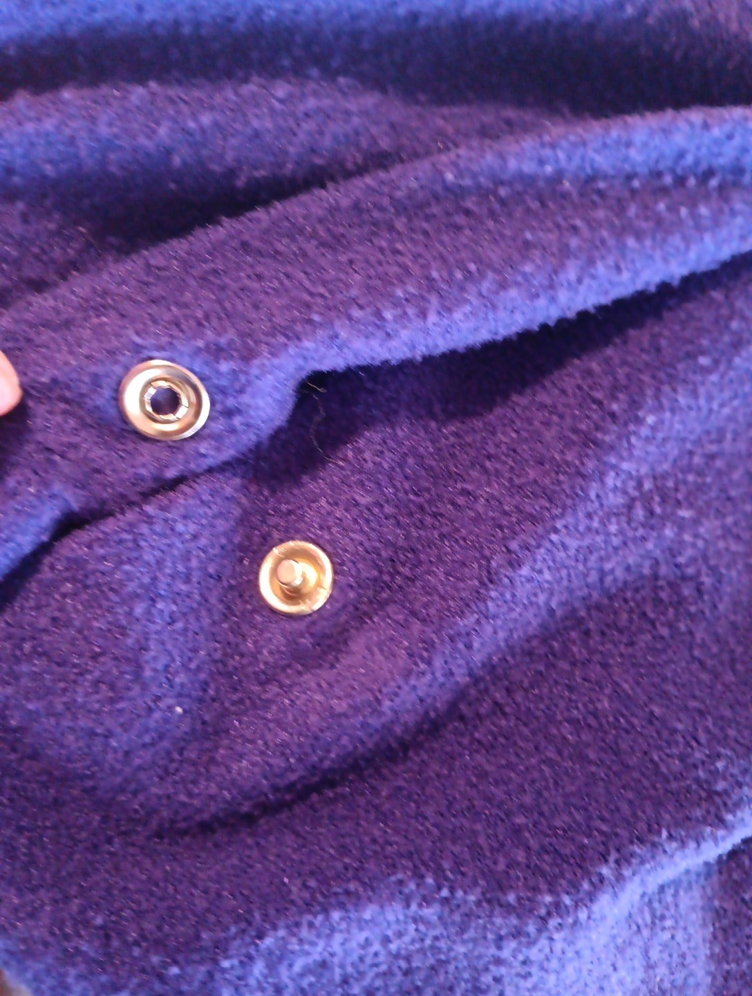 VTG Carriage Court Women S Granny Fleece Robe Gown Purple Floral Lace Snap Front