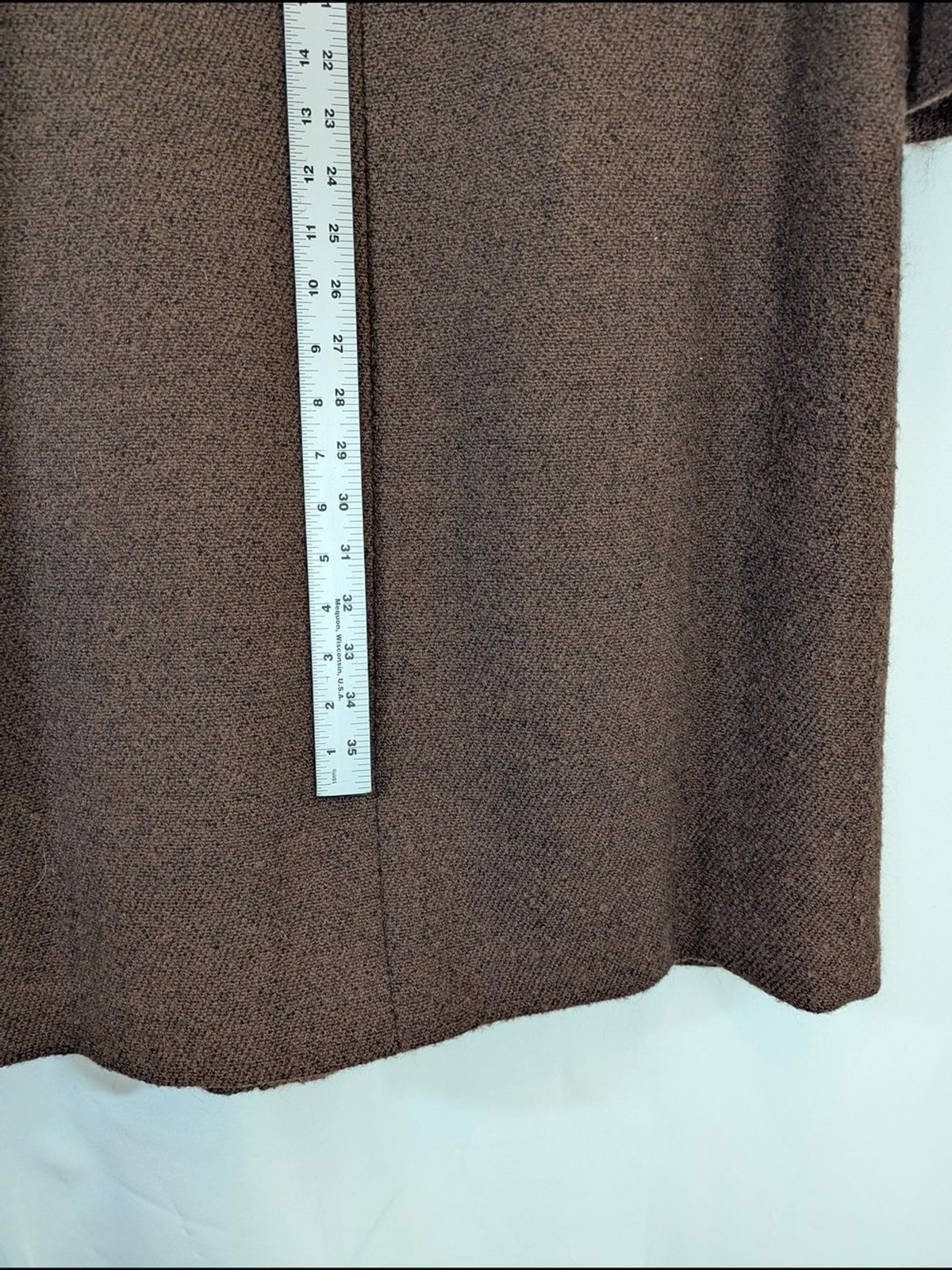 Vintage Sycamore Hahne & Co Brown Wool Coat Mink Collar Union Tag Women’s M/L