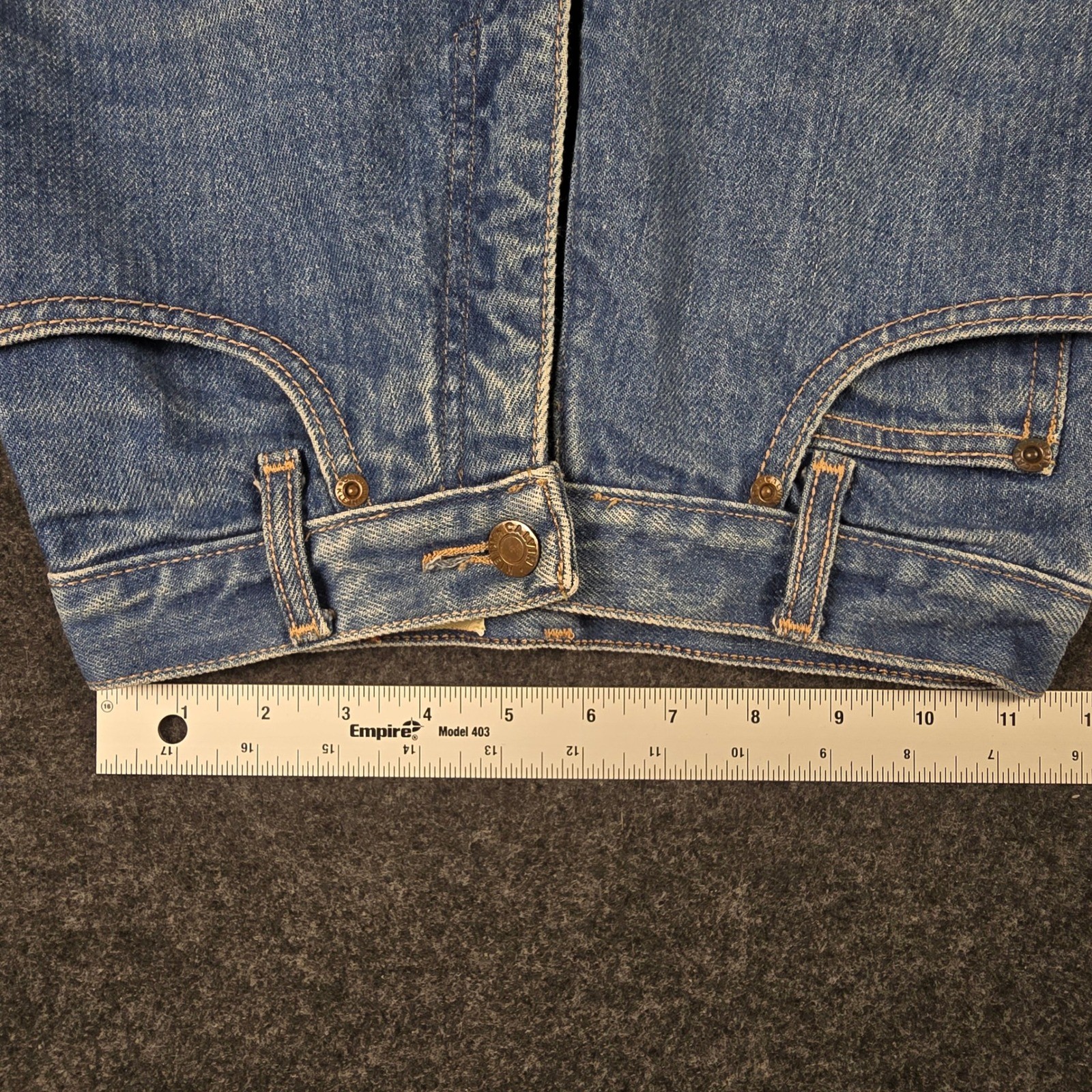 Vtg 90s Calvin Klein Blue Jeans High Waisted Straight Leg Made in USA Size 5