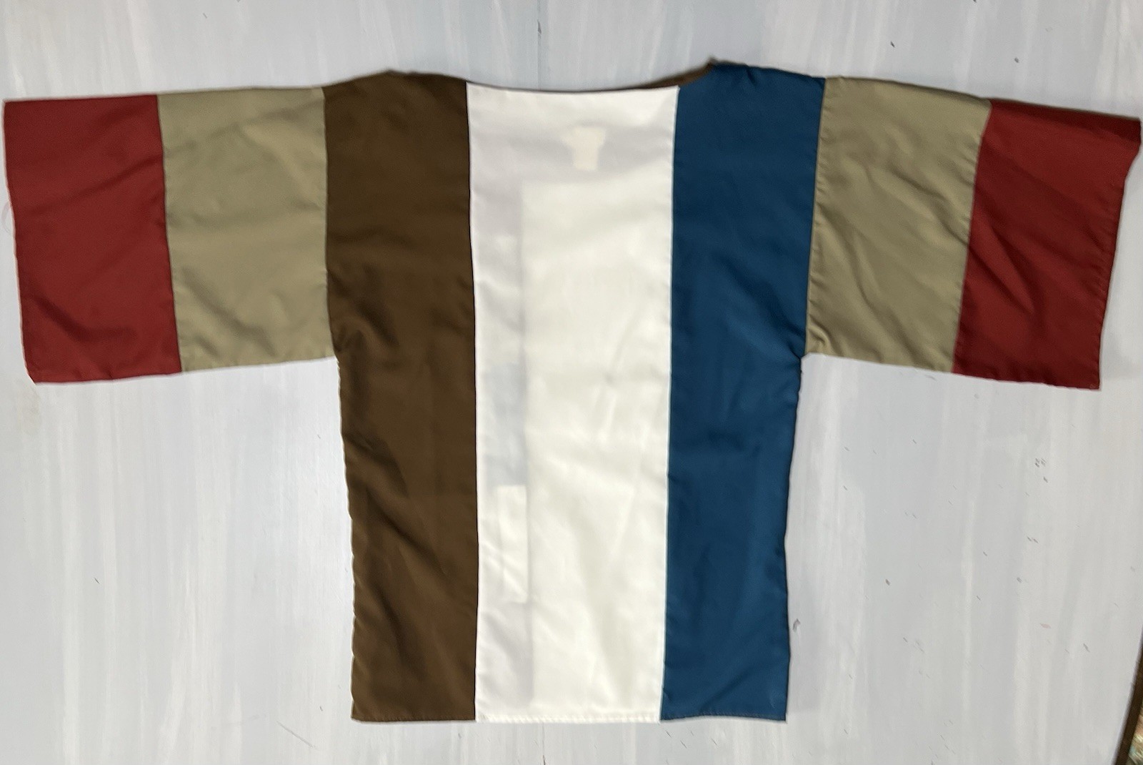 Vintage 1980’s Color Block Secretary Geek Woman’s Retro Blouse Shirt Top S