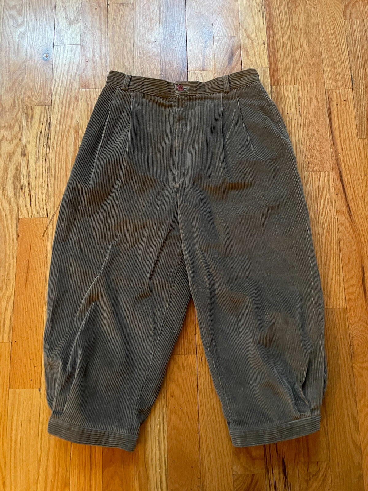 Vintage Happy Legs peddle pusher pants corduroy grey/brown 24”