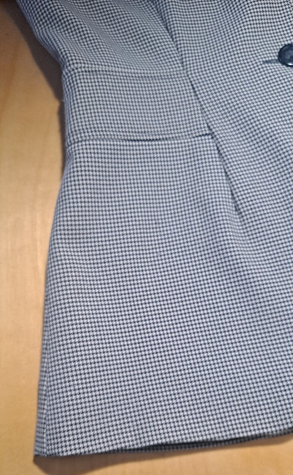 Vtg 90s Bisou-Bisou Michele Bohbot Bergdorf Goodman HoundstoothCheck Blazer 10