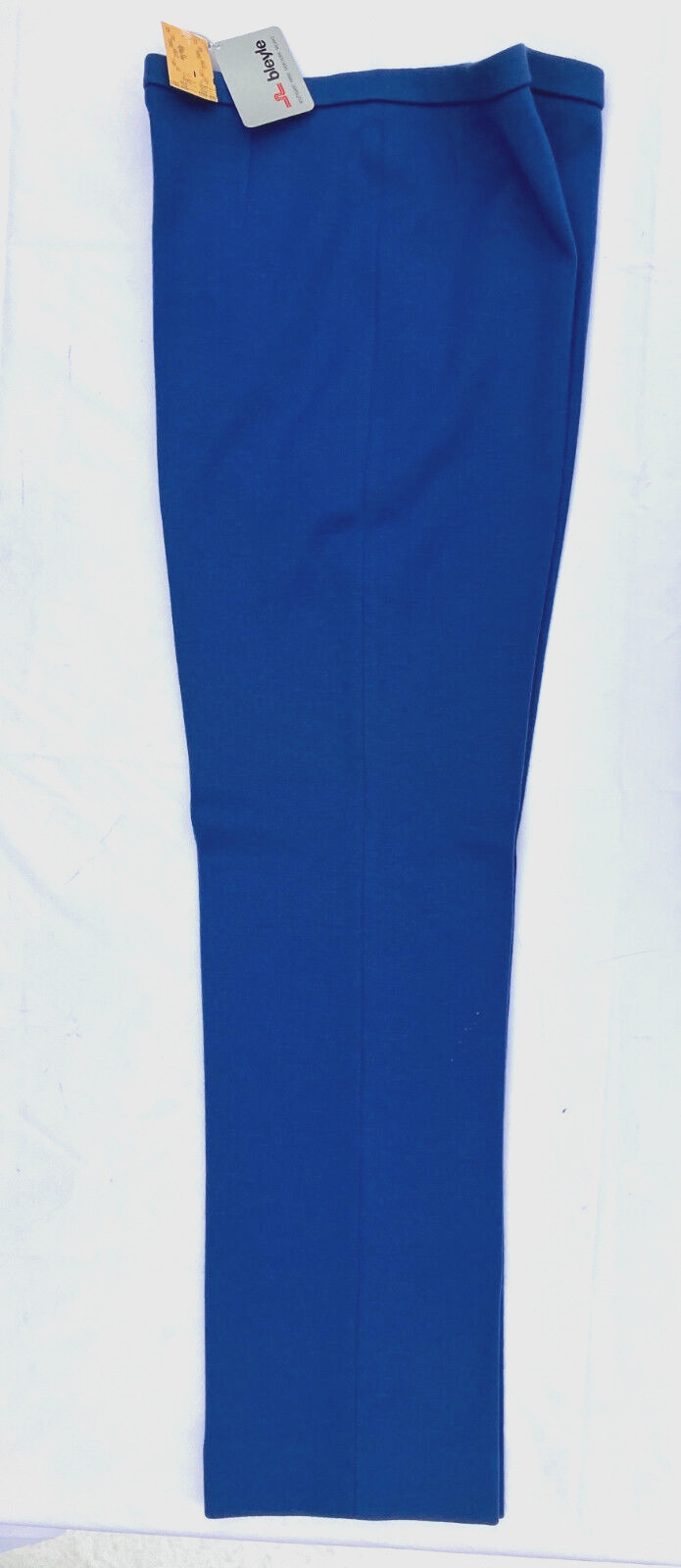 $310 orig NWT NOS sz 12 Bleyle suit pant jacket blue vintage virgin wool stretch