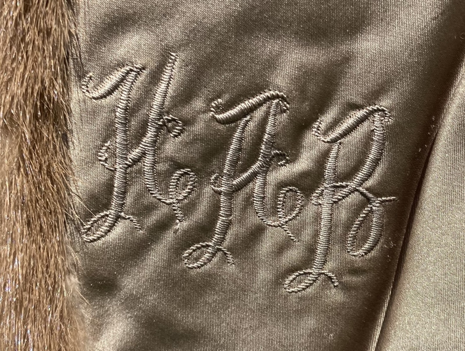 GUC Vtg 1950s Champagne Sable Fur Stole Shawl Jones Fur Service NC & W.VA