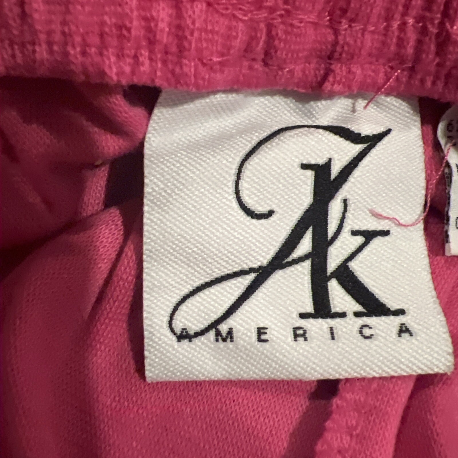 vintage AK America womens L joggers button on sides pink high waisted Retro