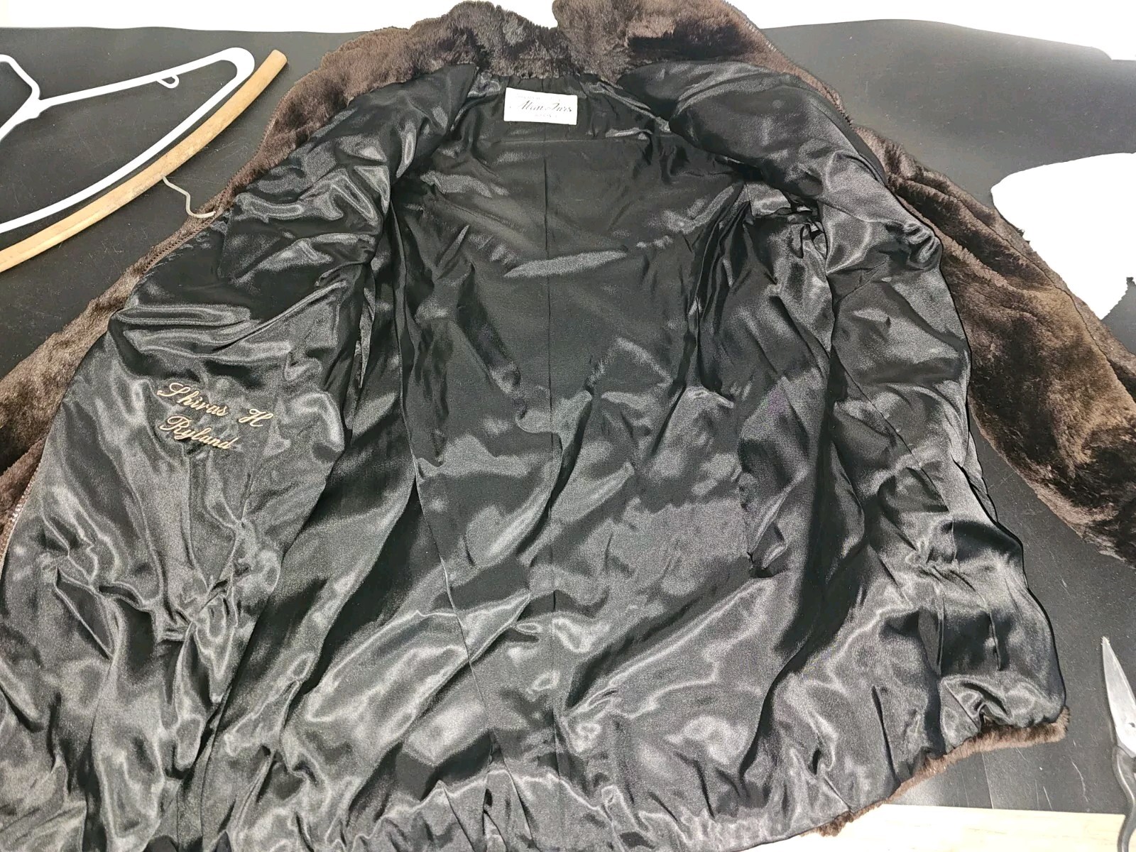 Vintage Alan Furs Richmond VA Brown Coat Size Small 00002