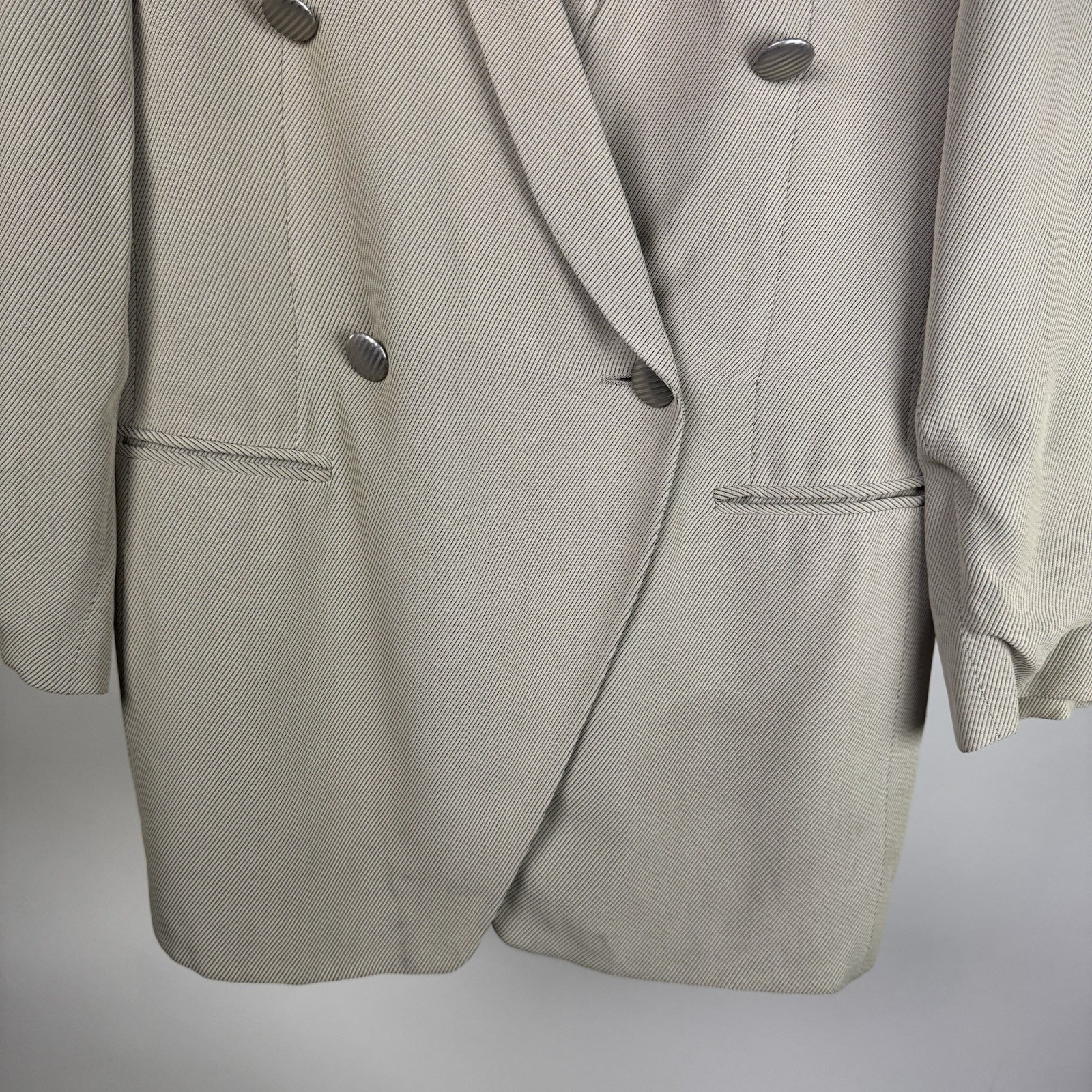 Vintage Giorgio Armani Le Collezioni Womens Double Breasted Blazer Size 10