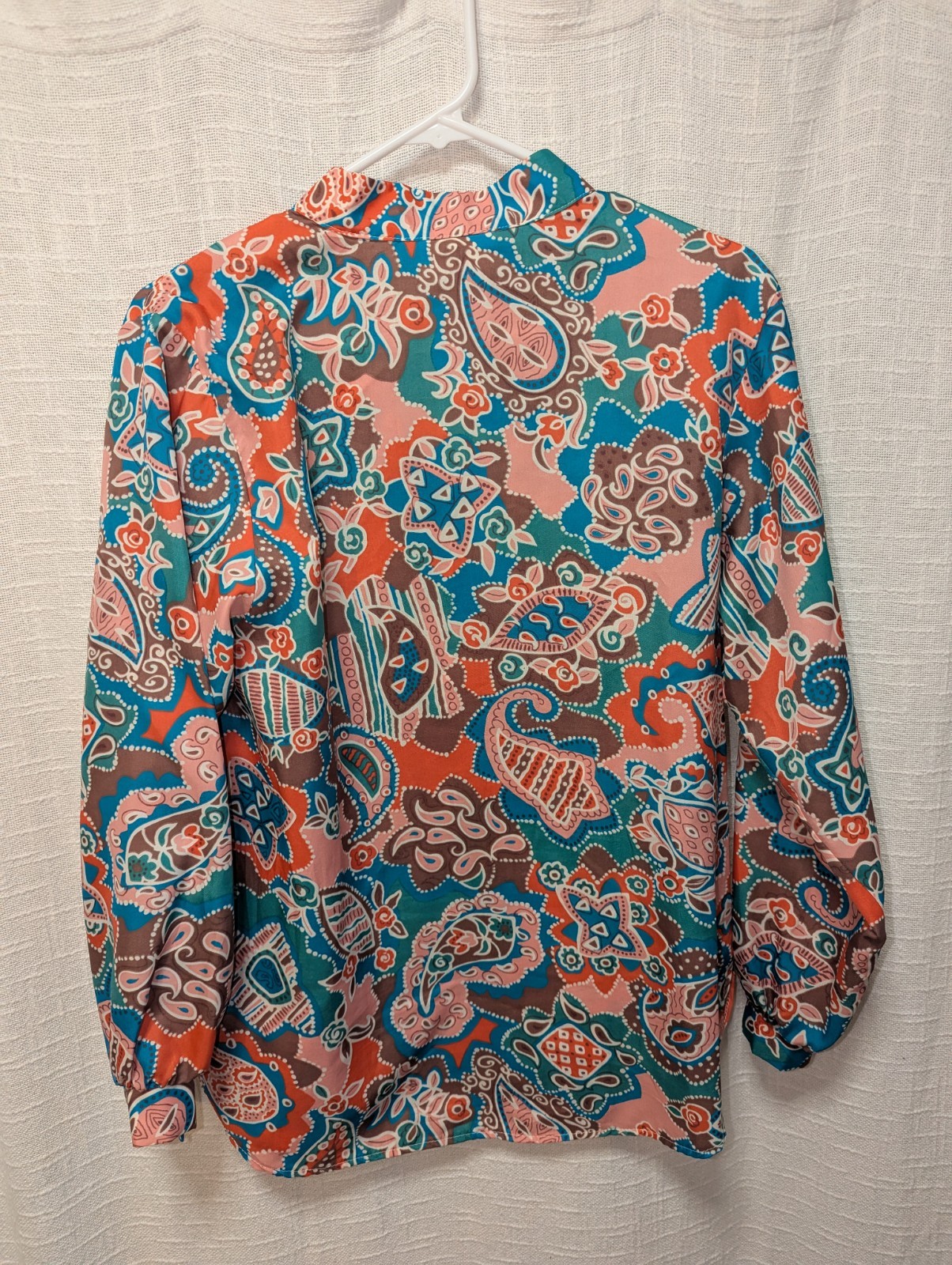 Vibrant Vintage 70s/80s Blouse – D.K. GOLD by Donkenny – Made in USA – M/L