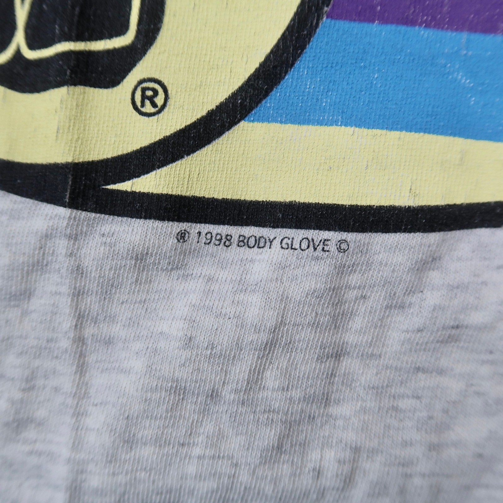 Vintage 90s 1998 Body Glove Tank Top Mens L Gray Cotton Sleeveless Surf Made USA