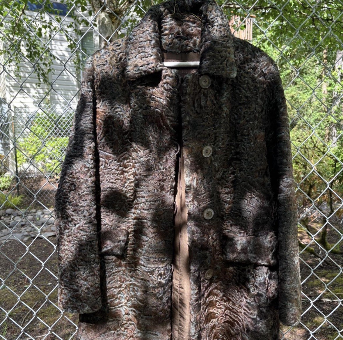 Black Persian lamb Fur Coat Vintage Sizes S/M Women’s 1940s 1950s
