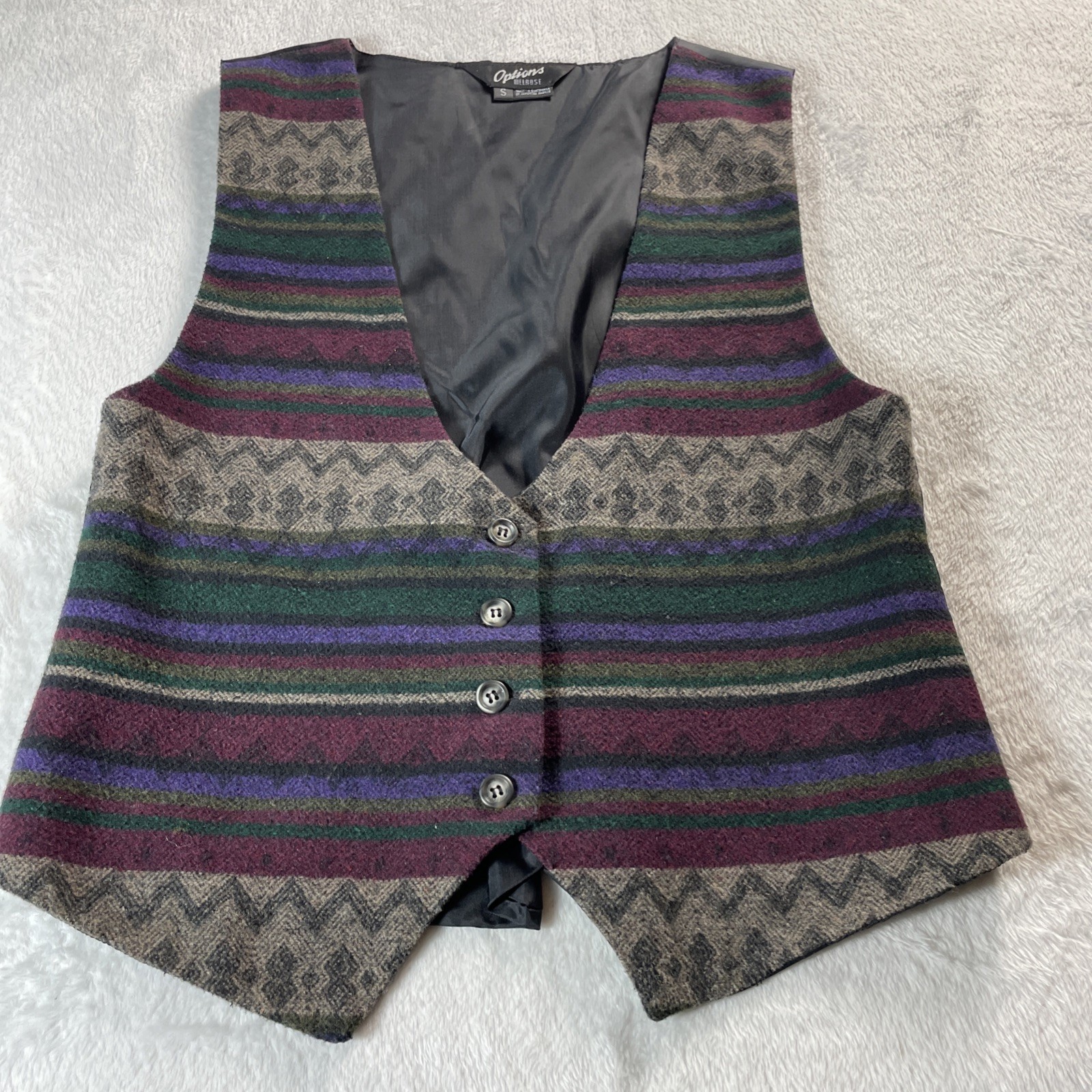 Vintage Melrose Women’s Vintage Wool Blend Vest Size Small