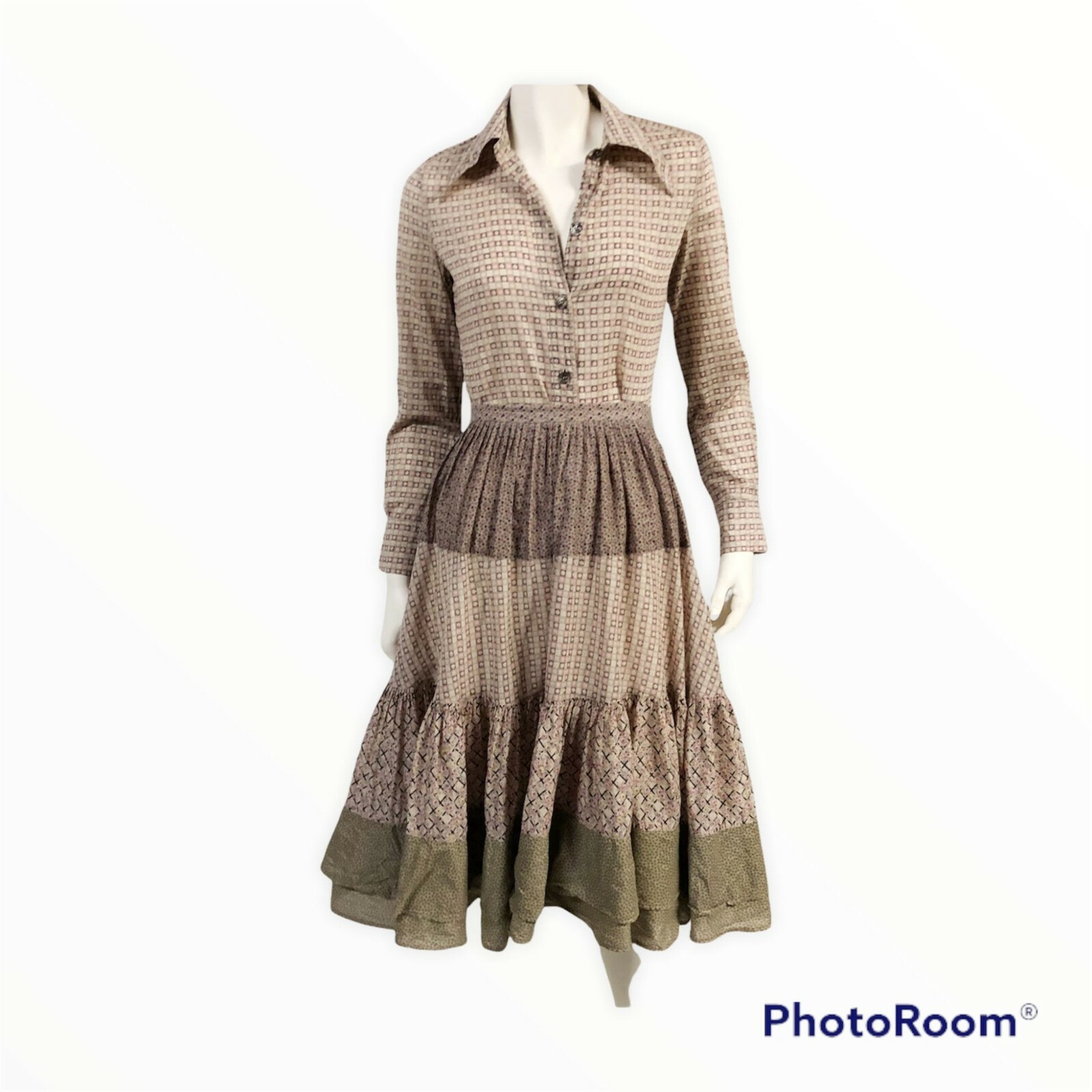 Womens Vintage Miss Britt 2 PC Top/Skirt Prairie Cottage Core Set
