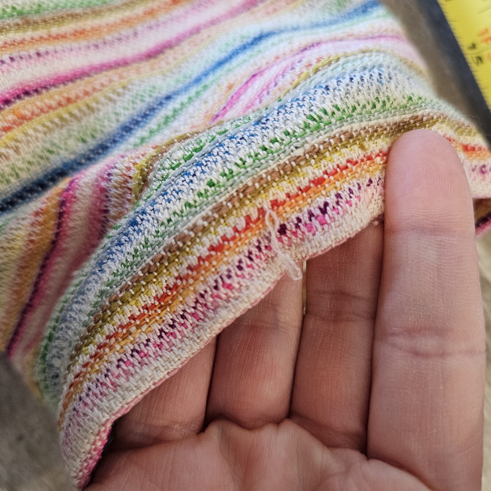 Vintage 60s 70s Rainbow Striped Blazer Jacket Small Big Buttons Colorful Pink