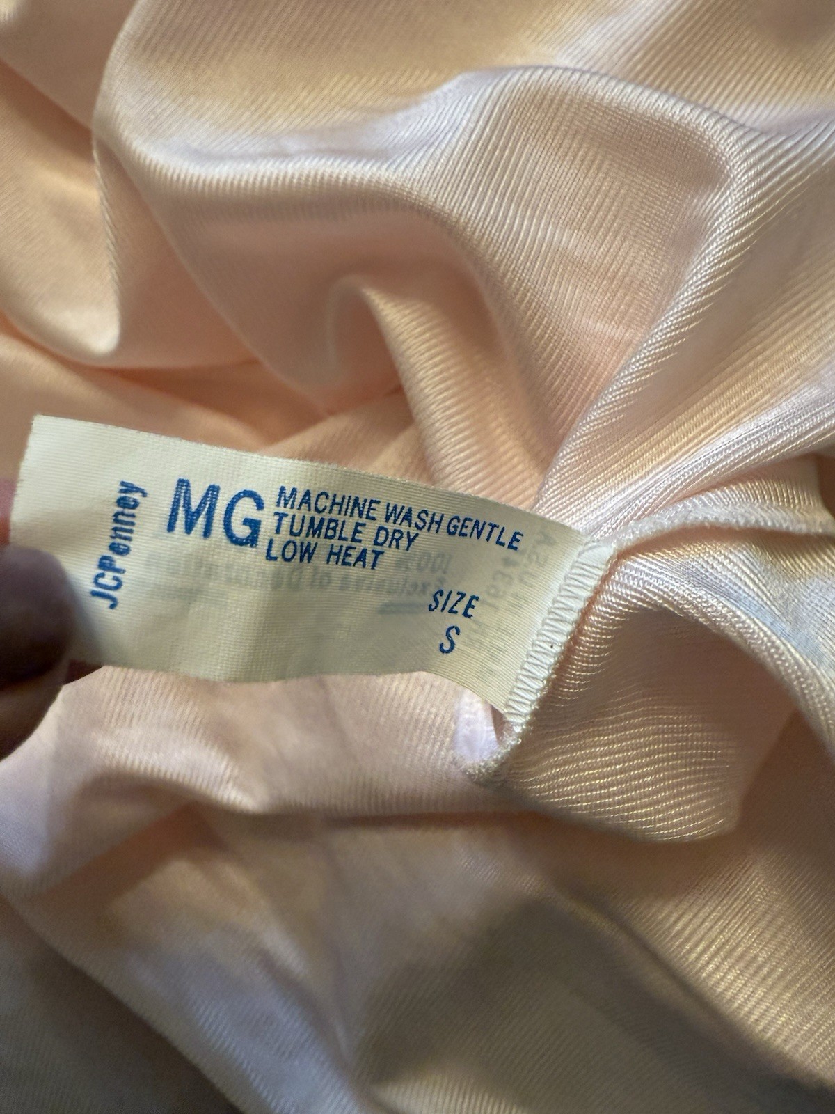 Vintage Jolie Two Pink Night Gown Top Short Robe Bed Jacket Ruffle Tie Nylon S