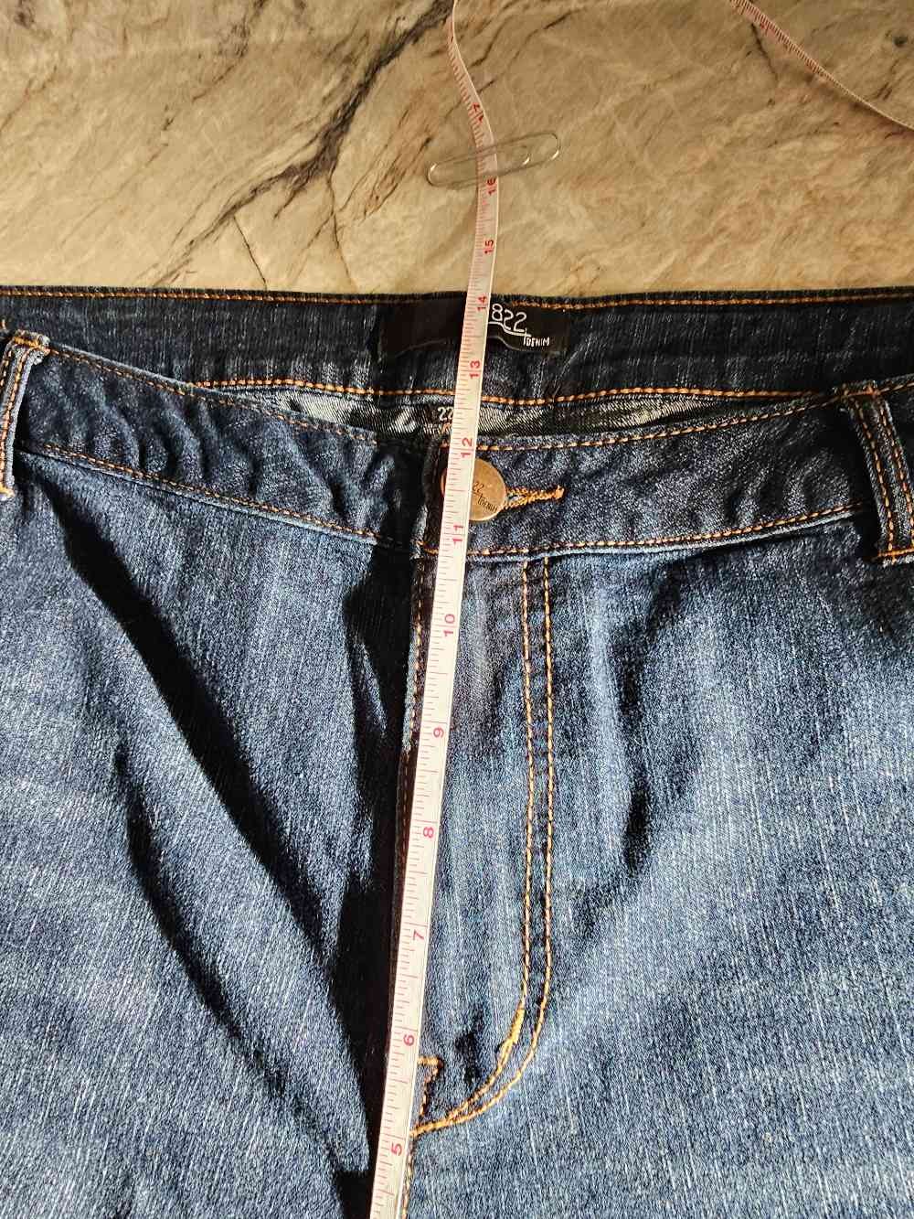 1822 Denim Women Plus 22W Dark Wash Skinny High Rise Stretch Jeans