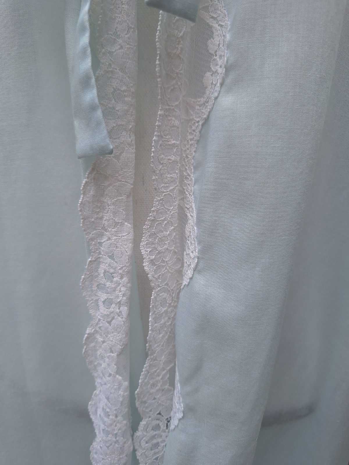 Corhan Vintage Baby Blue Bathrobe Dressing Robe Large